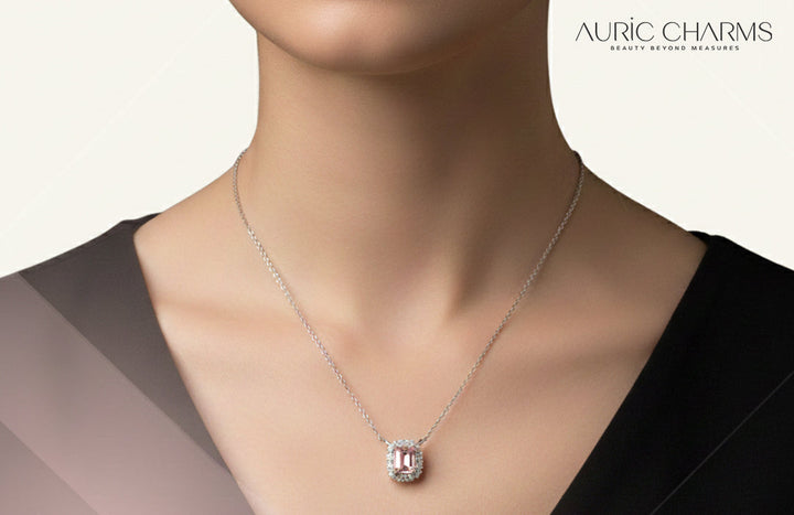 2025 Jewellery Trends: The Return of the Pink Emerald-Cut Pendant