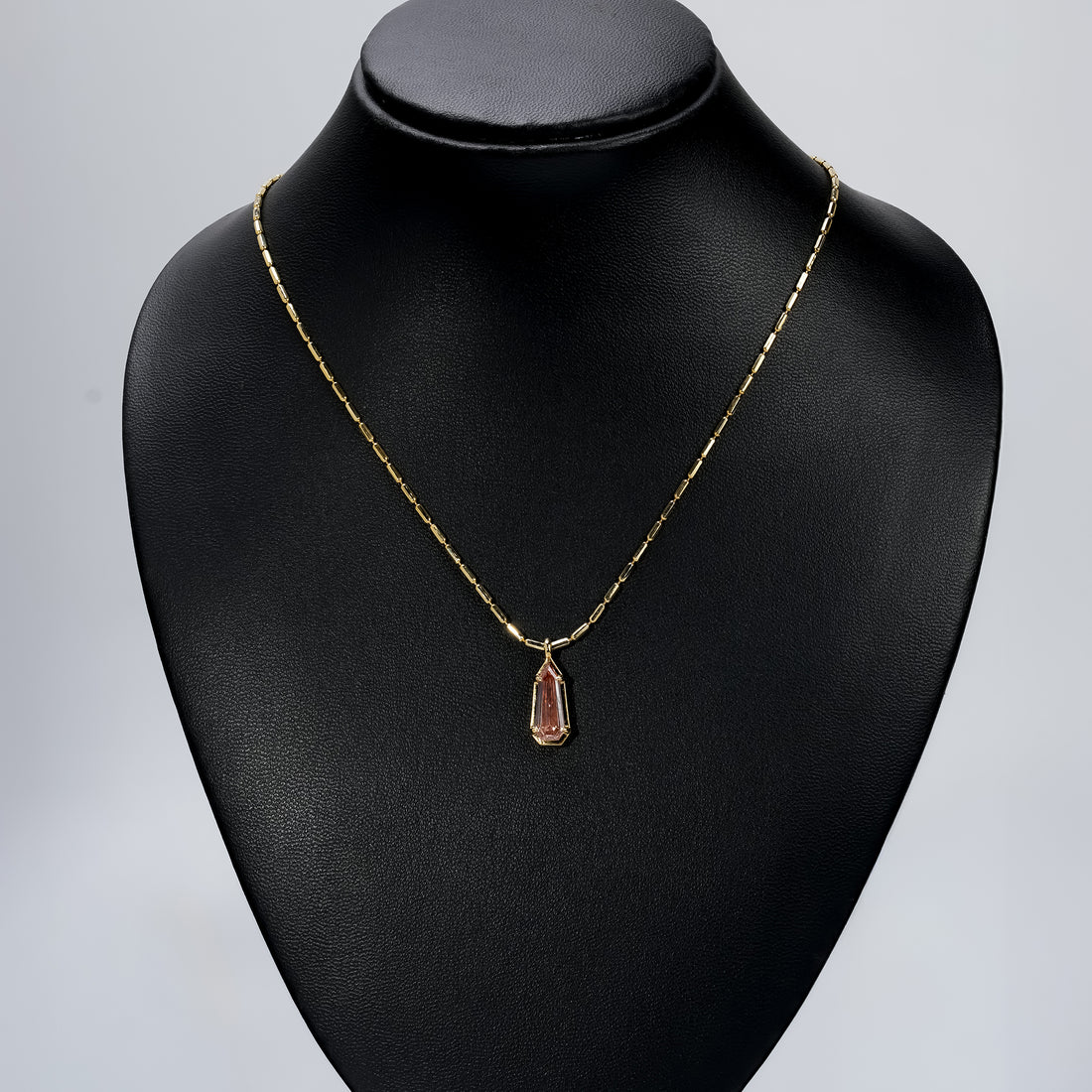 2.50 Ct Champagne Geometric Diamond Pendant