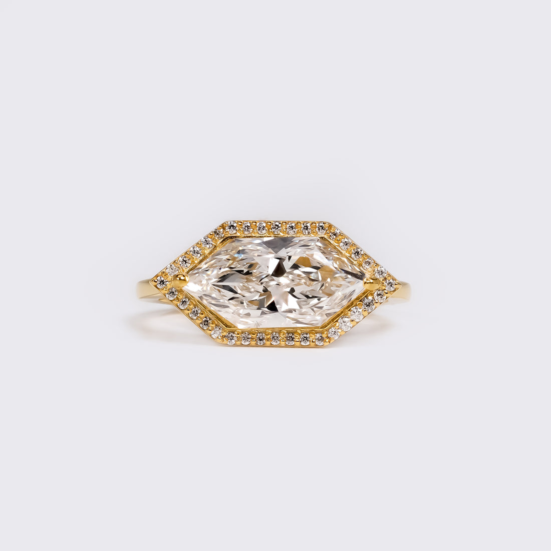 Dutch Marquise East-West Ring