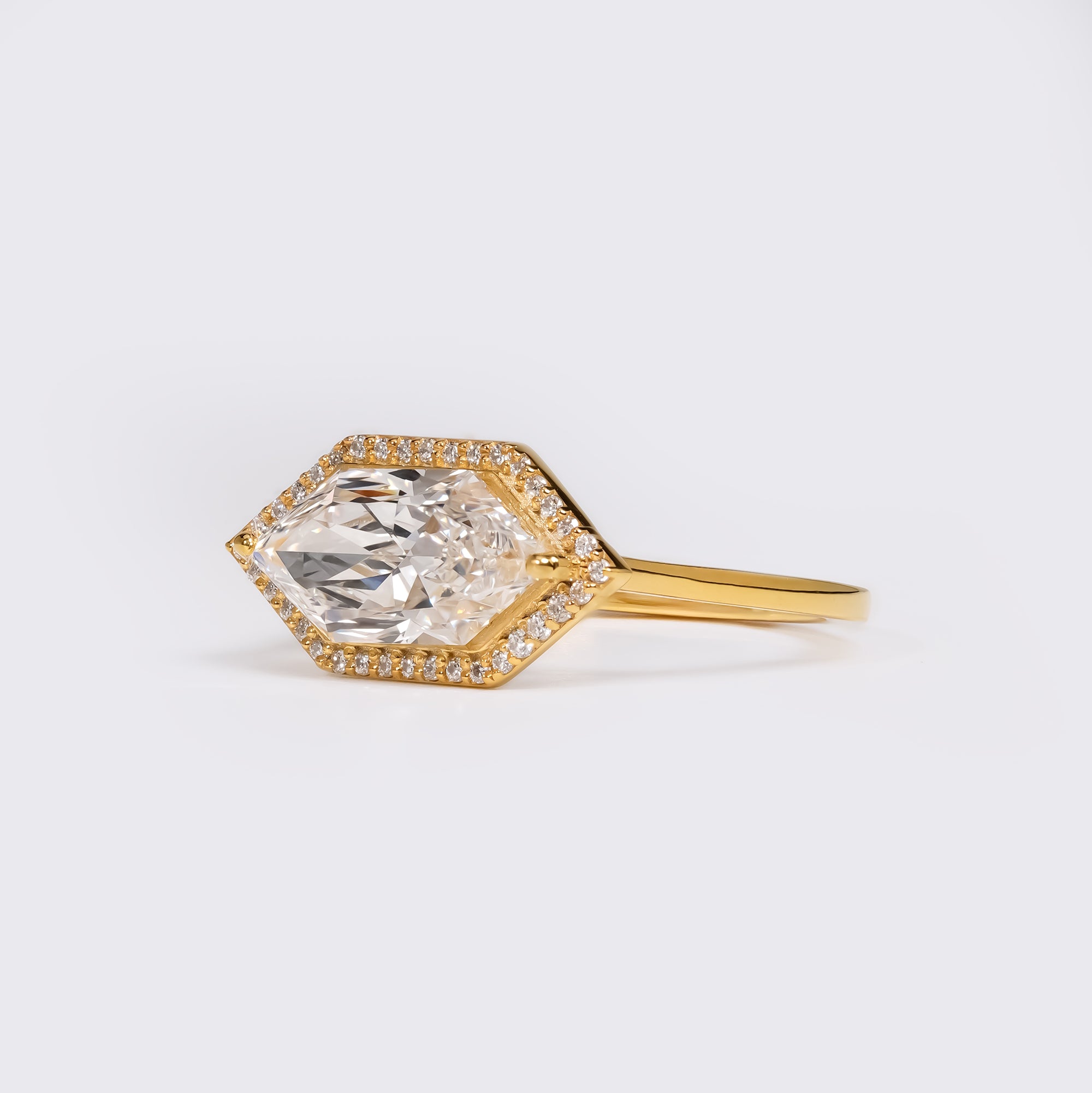 Dutch Marquise East-West Ring