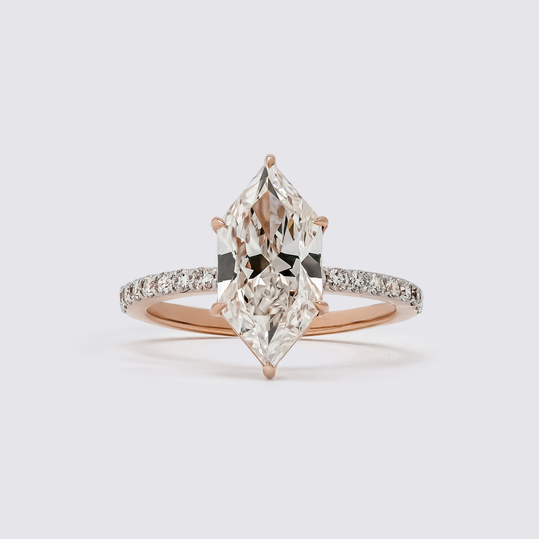 Dutch Marquise Solitaire Pavé Ring