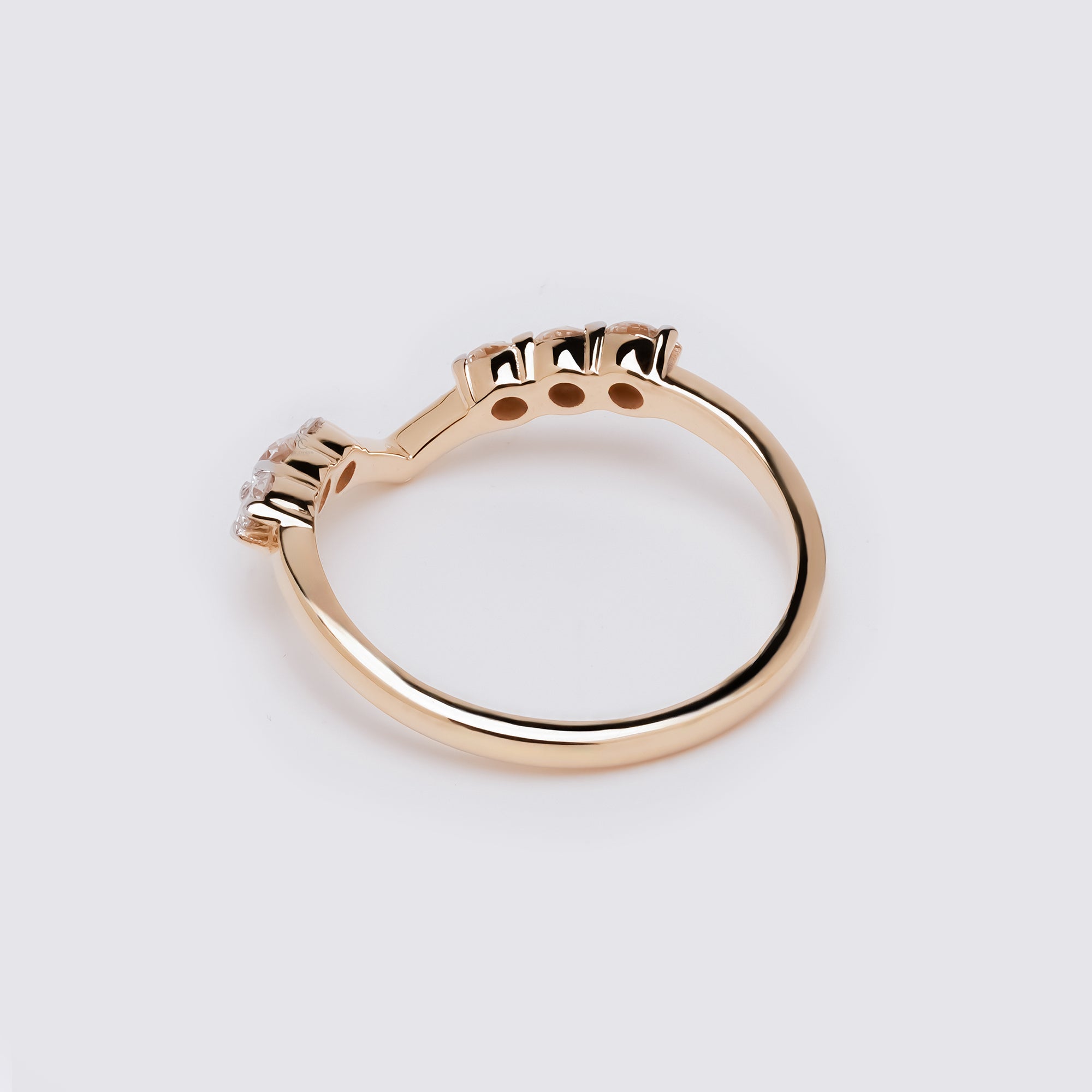 Round Curved Eternity Ring