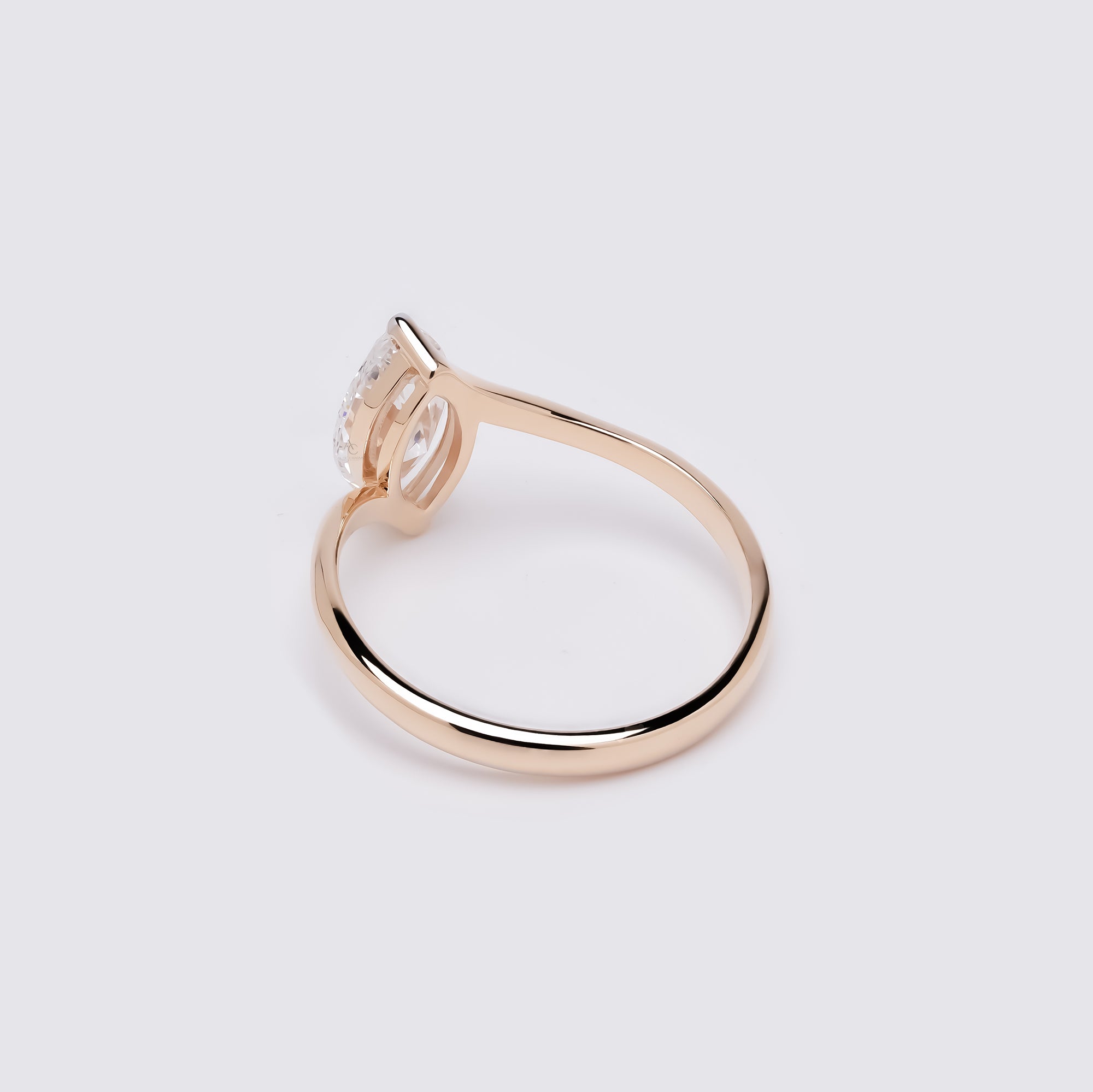 Marquise Bypass Solitaire Ring