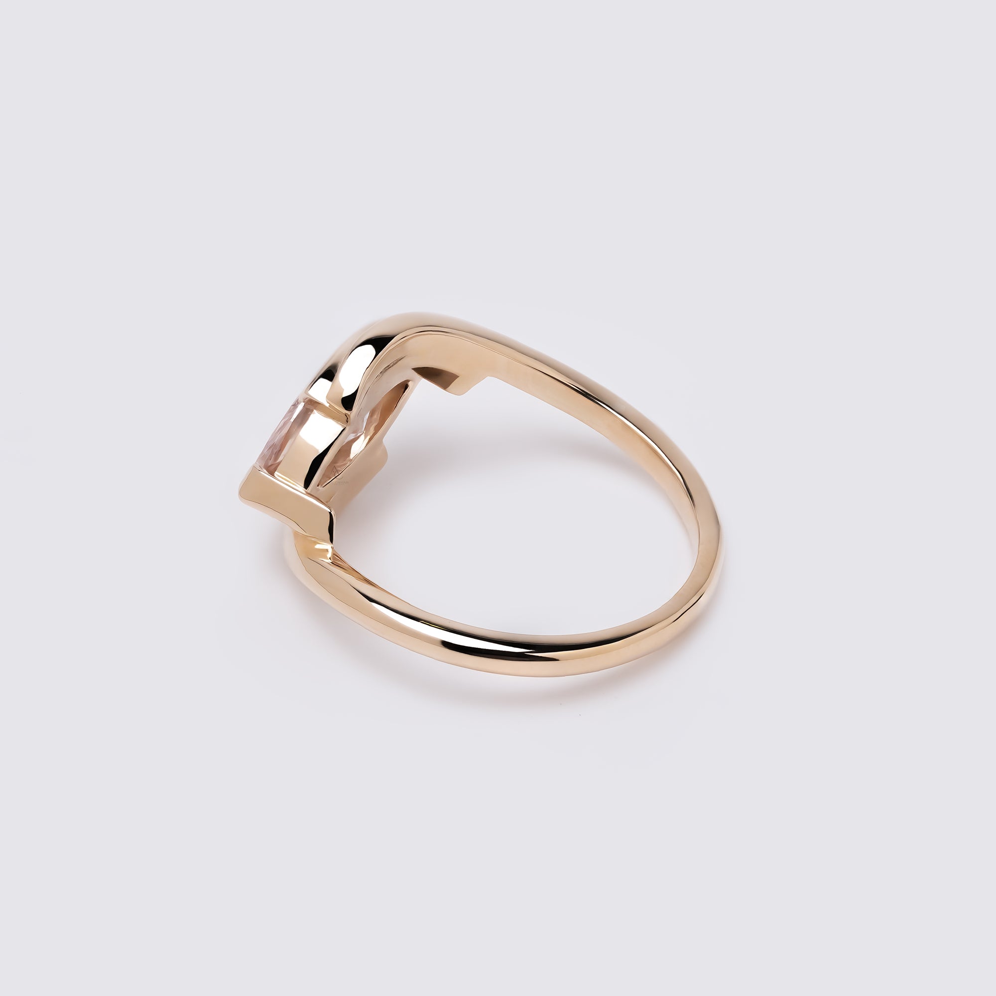 Fancy Pink Marquise Bypass Ring