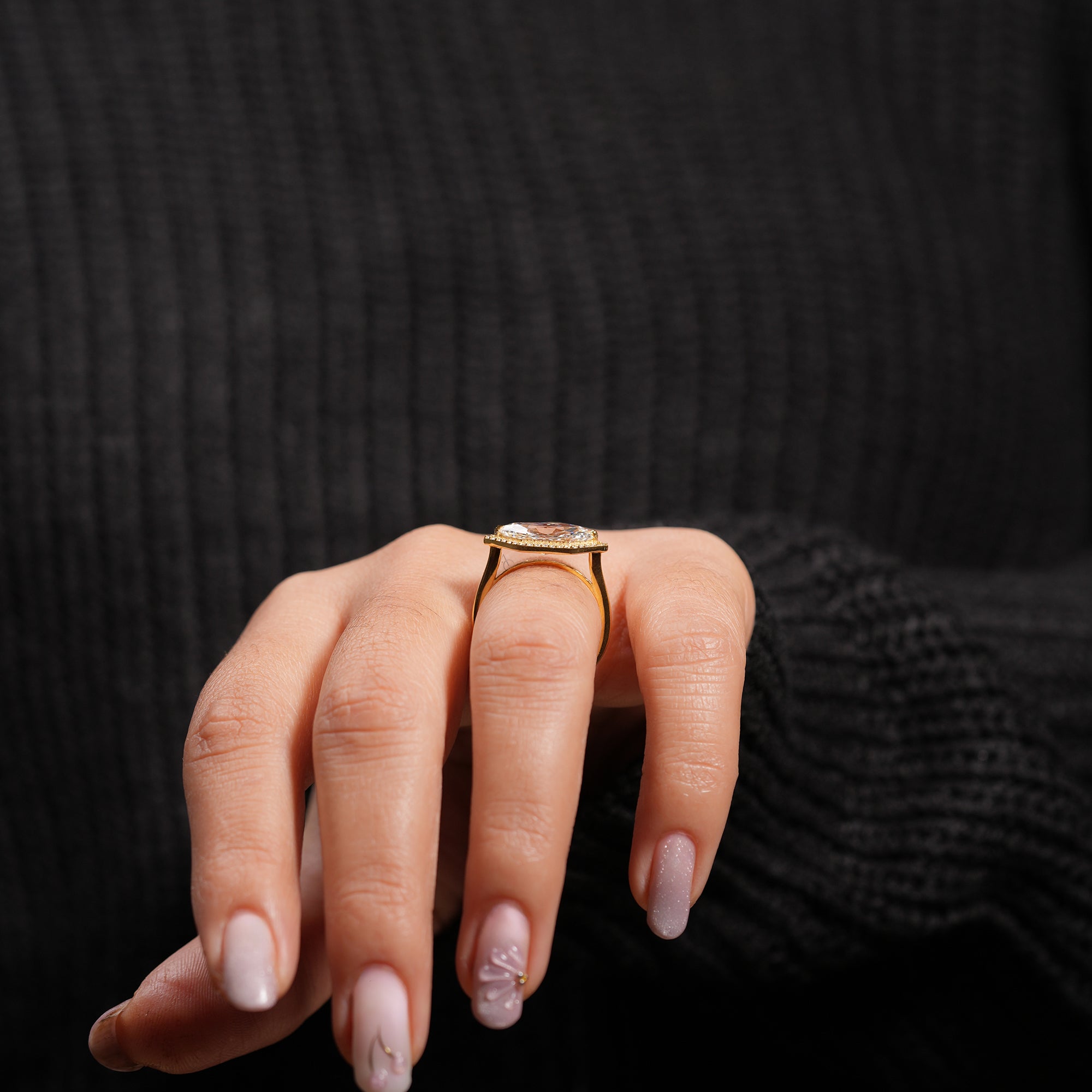 Dutch Marquise East-West Ring