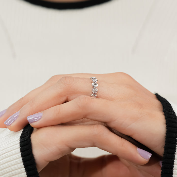 Monroe Round Cut Bold Eternity Diamond Ring