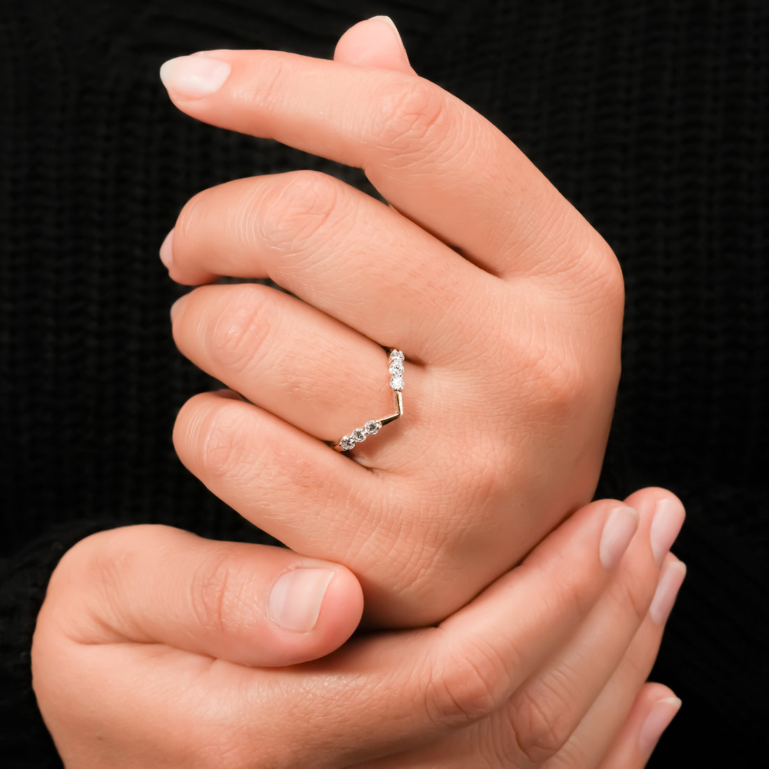 Round Curved Eternity Ring