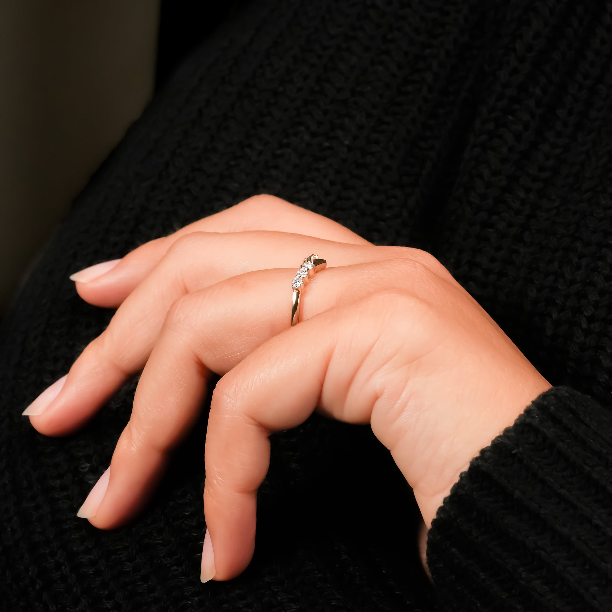 Round Curved Eternity Ring