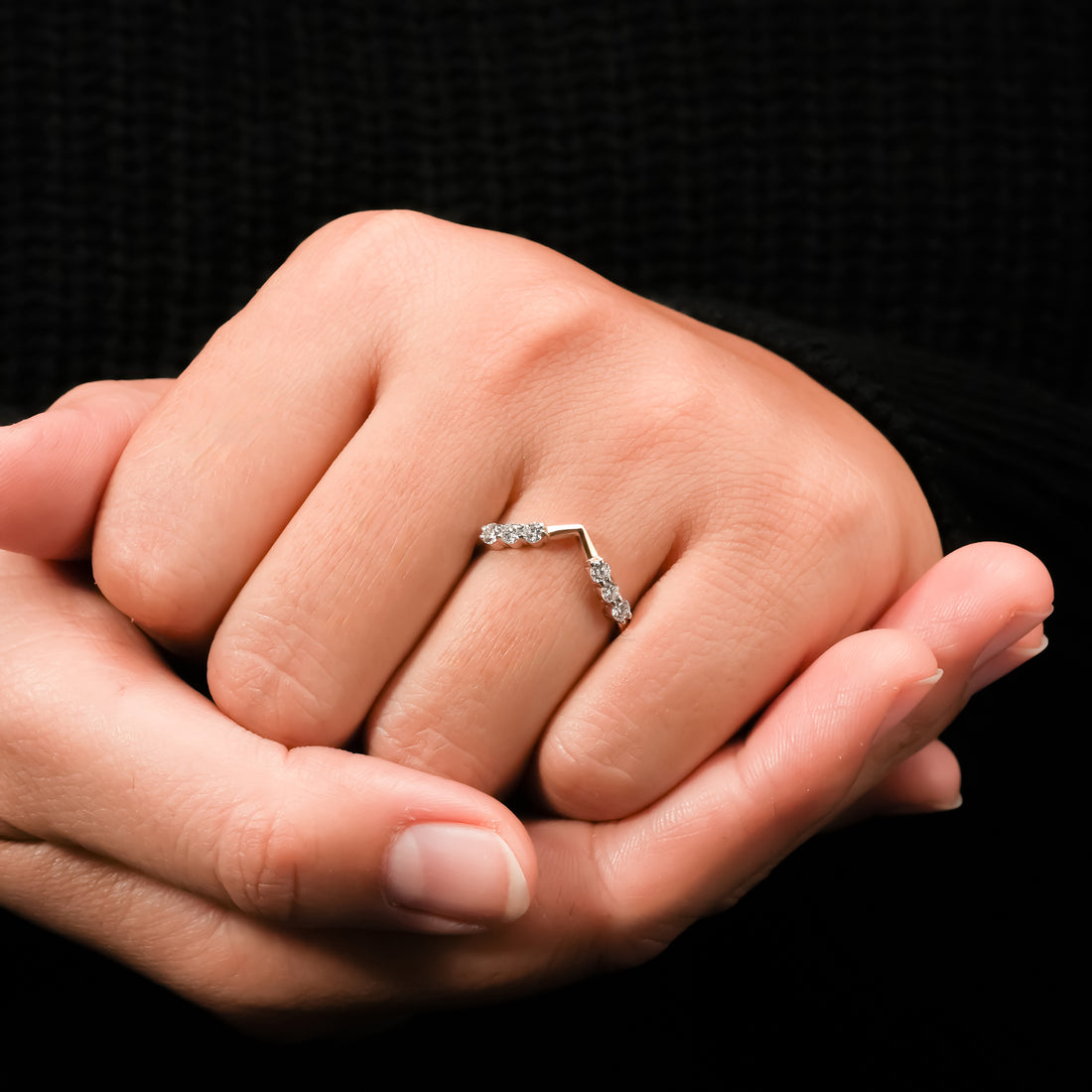 Round Curved Eternity Ring