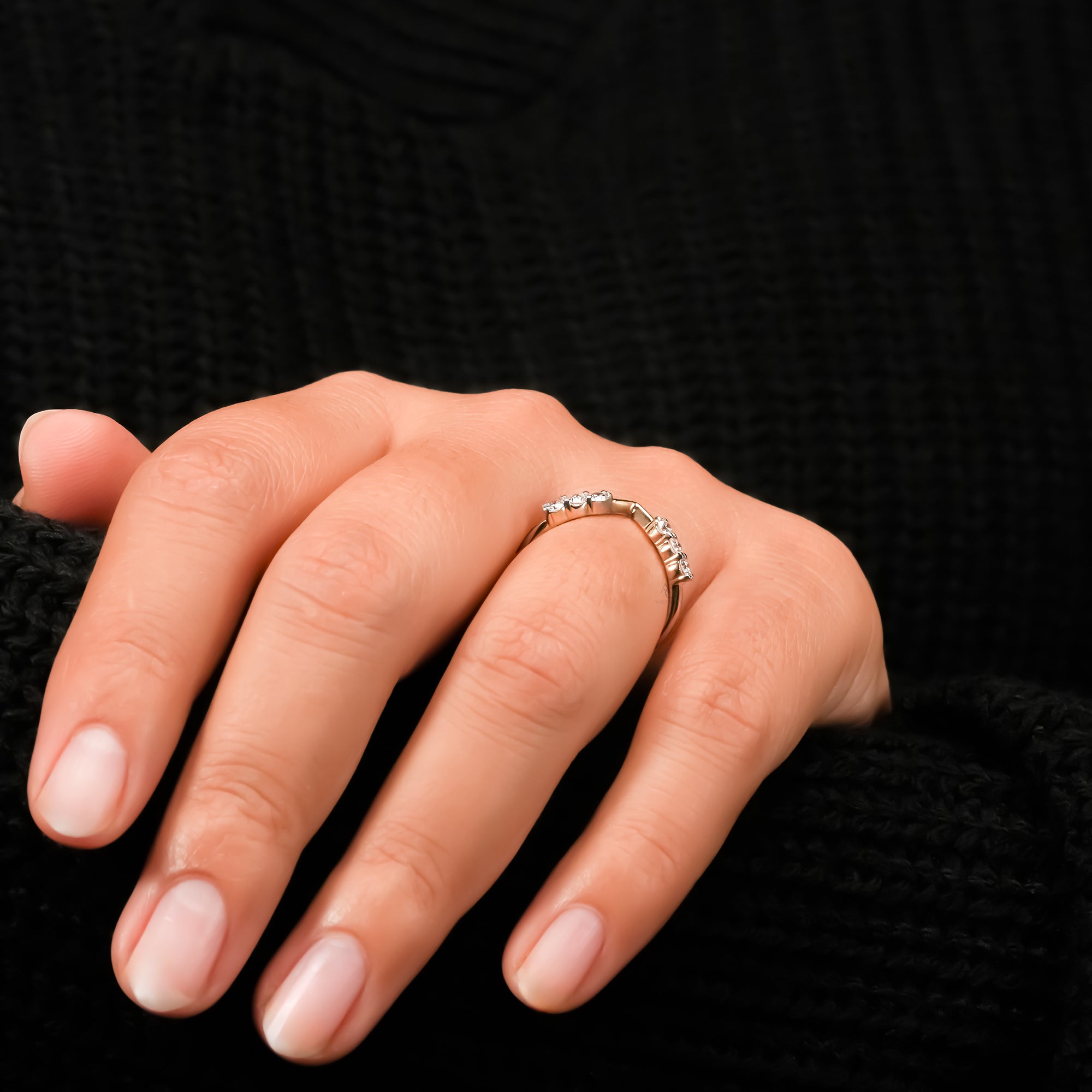 Round Curved Eternity Ring