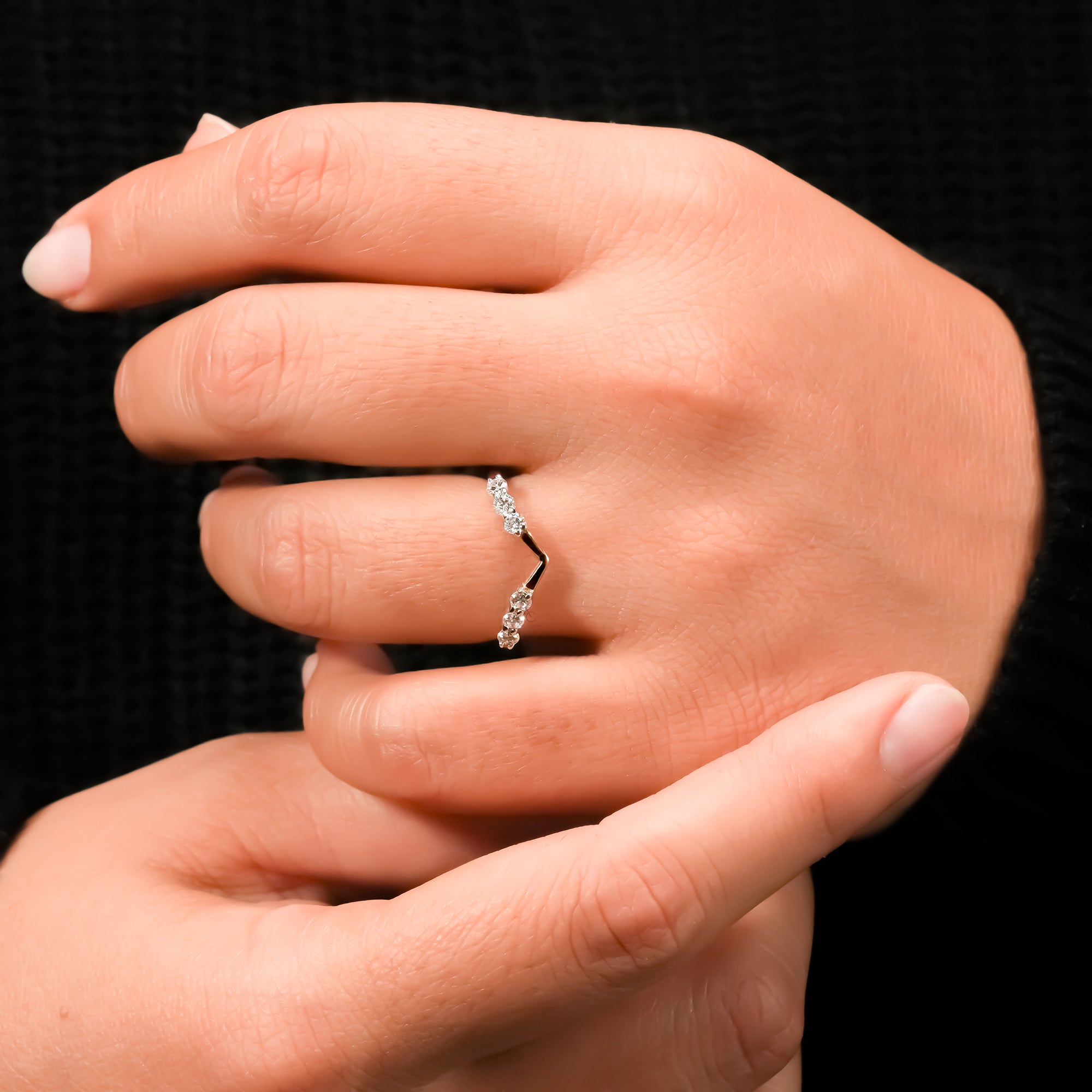 Round Curved Eternity Ring