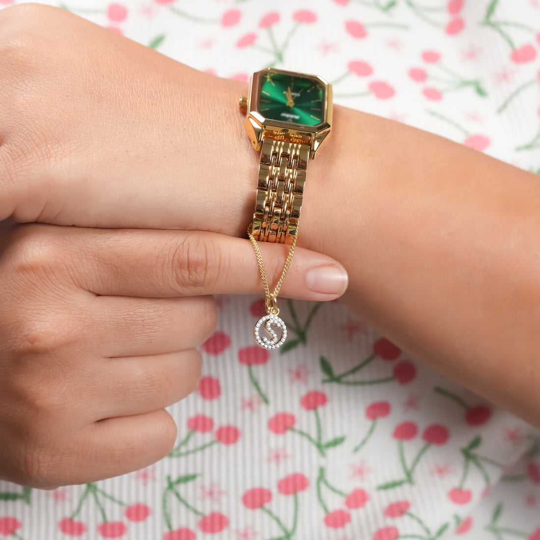 Custom Letter Diamond Watch Charm