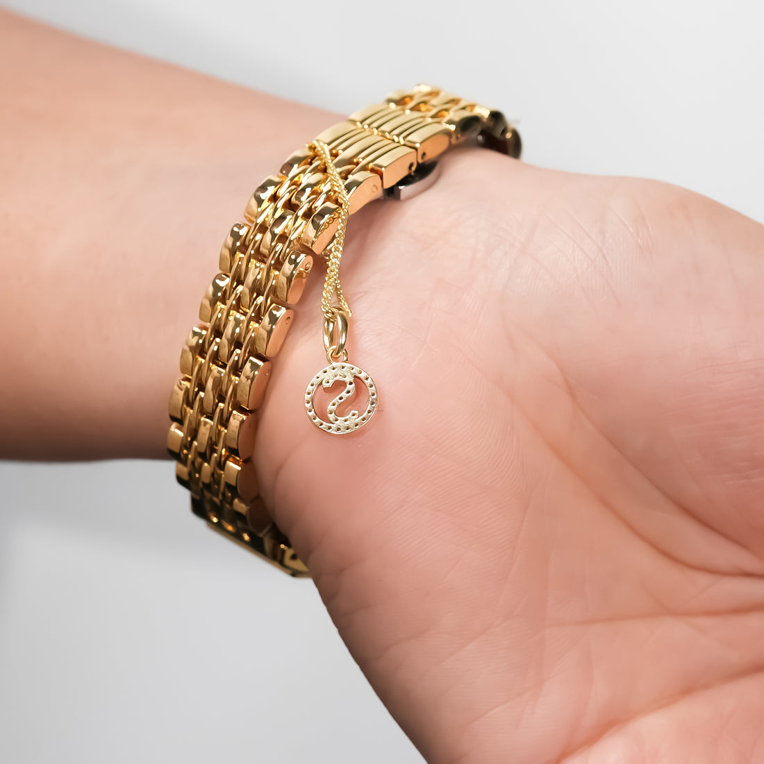 Custom Letter Diamond Watch Charm