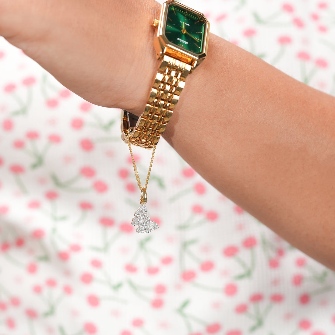 Butterfly Diamond Watch Charm