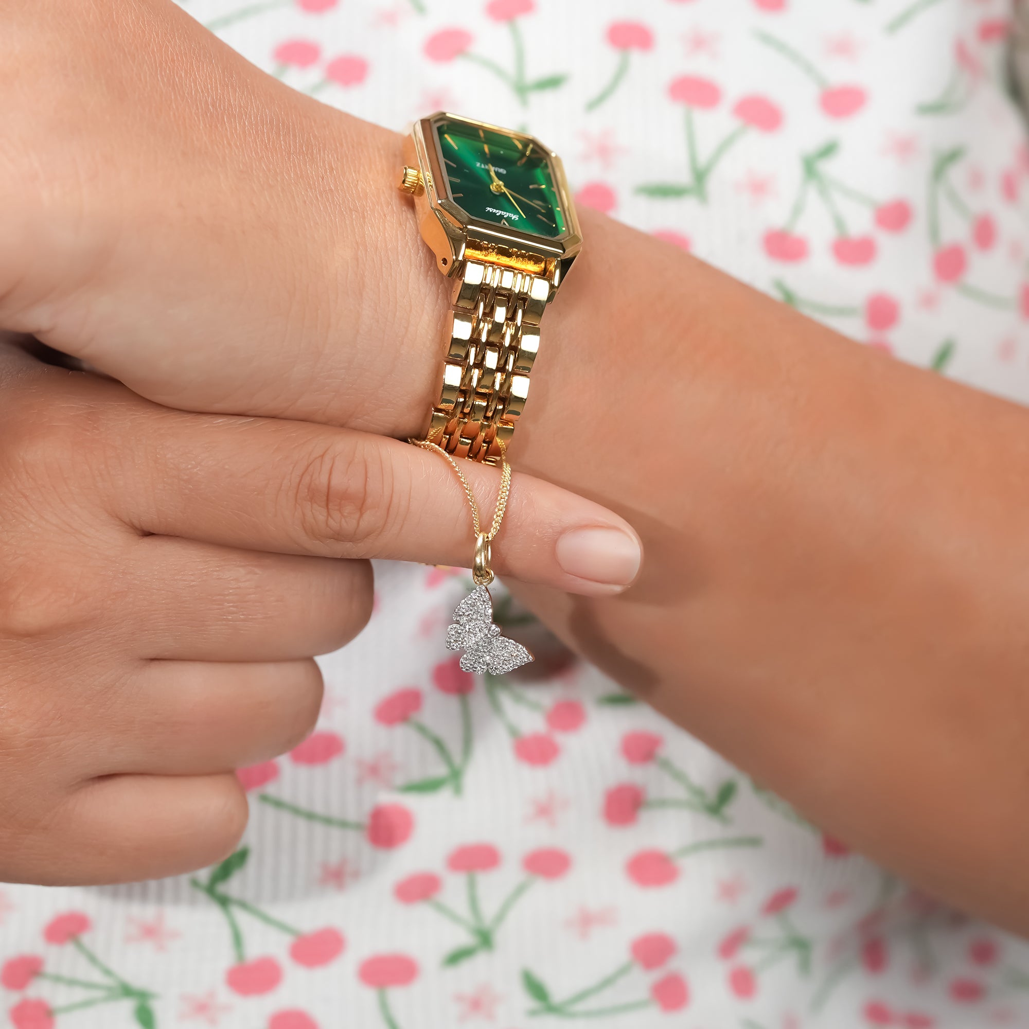 Butterfly Diamond Watch Charm