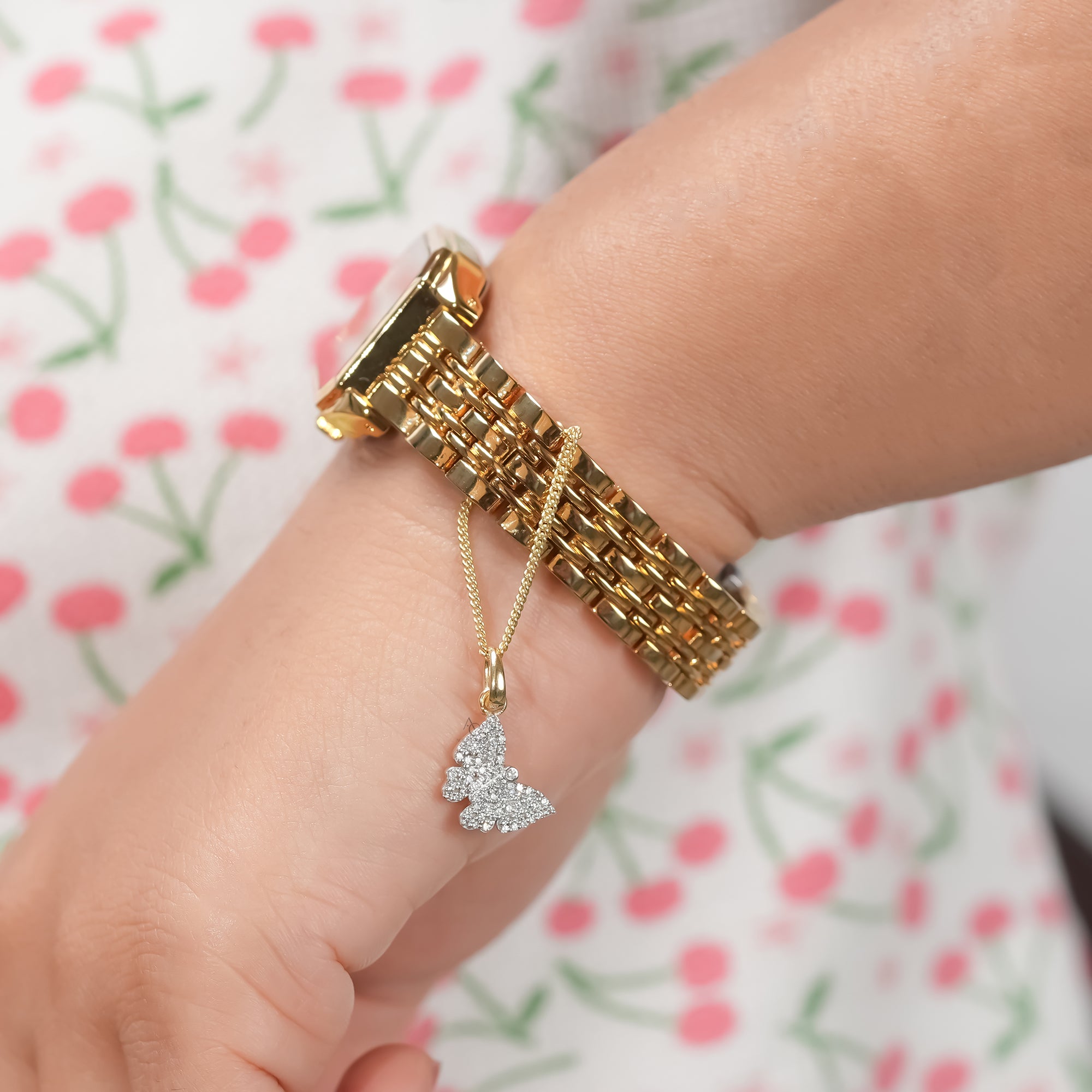 Butterfly Diamond Watch Charm