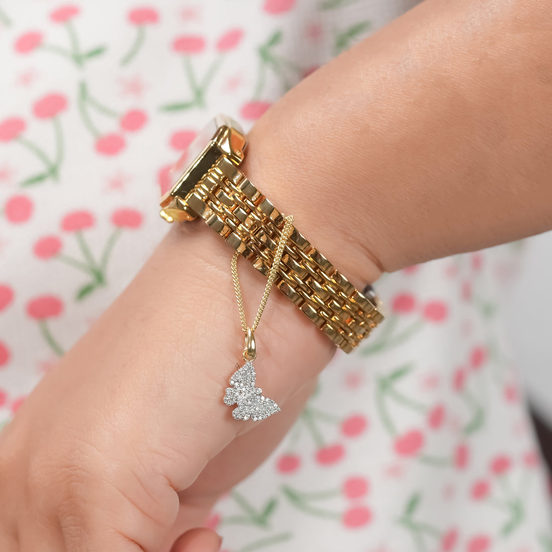 Butterfly Diamond Watch Charm