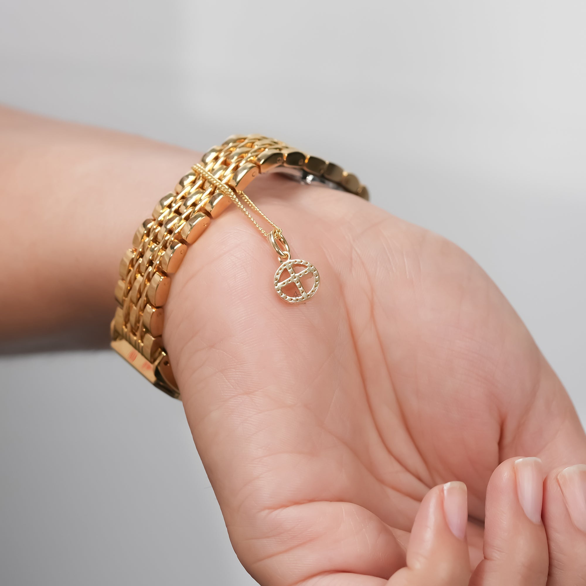 Cross Diamond Watch Charm