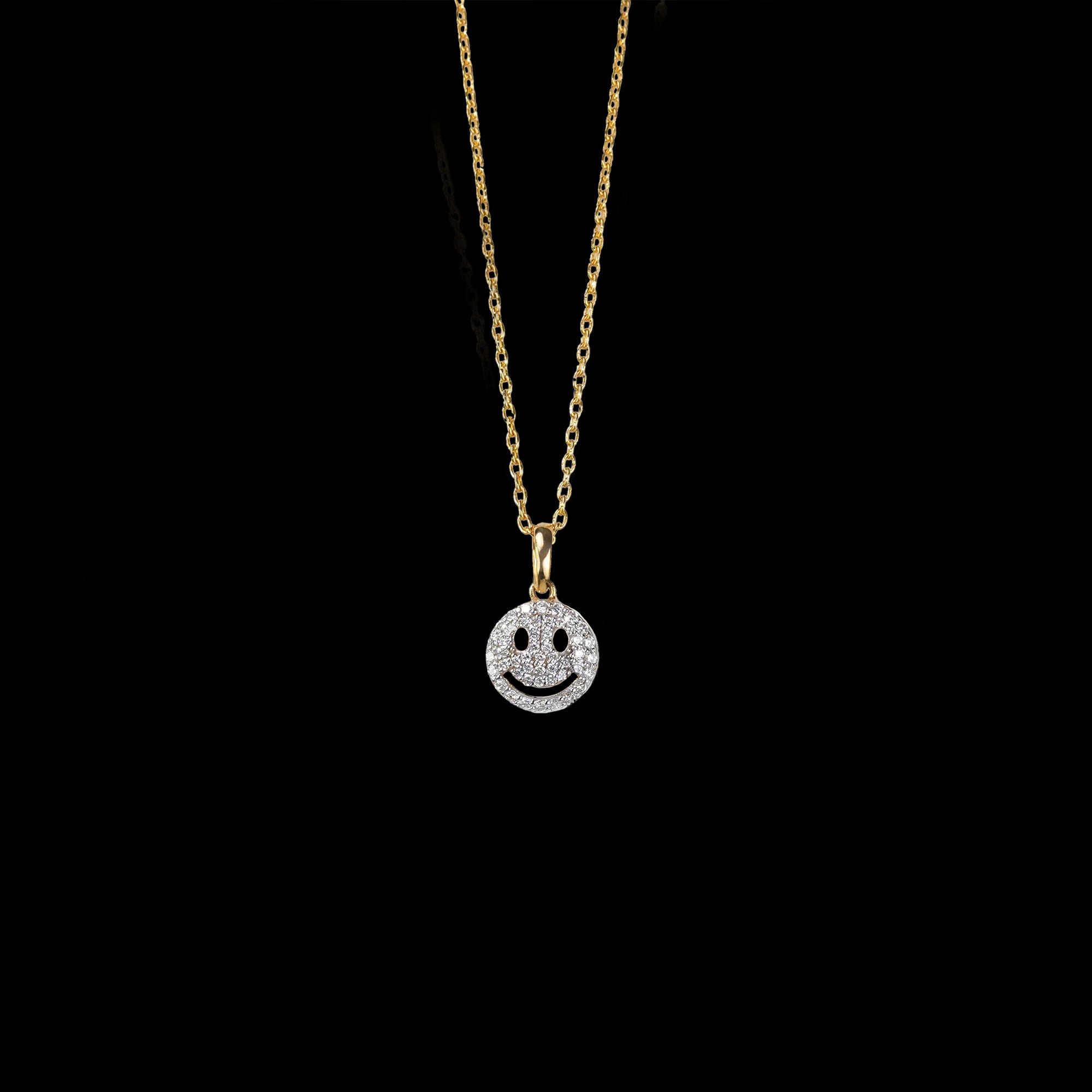 Pavé Smile Diamond Pendant