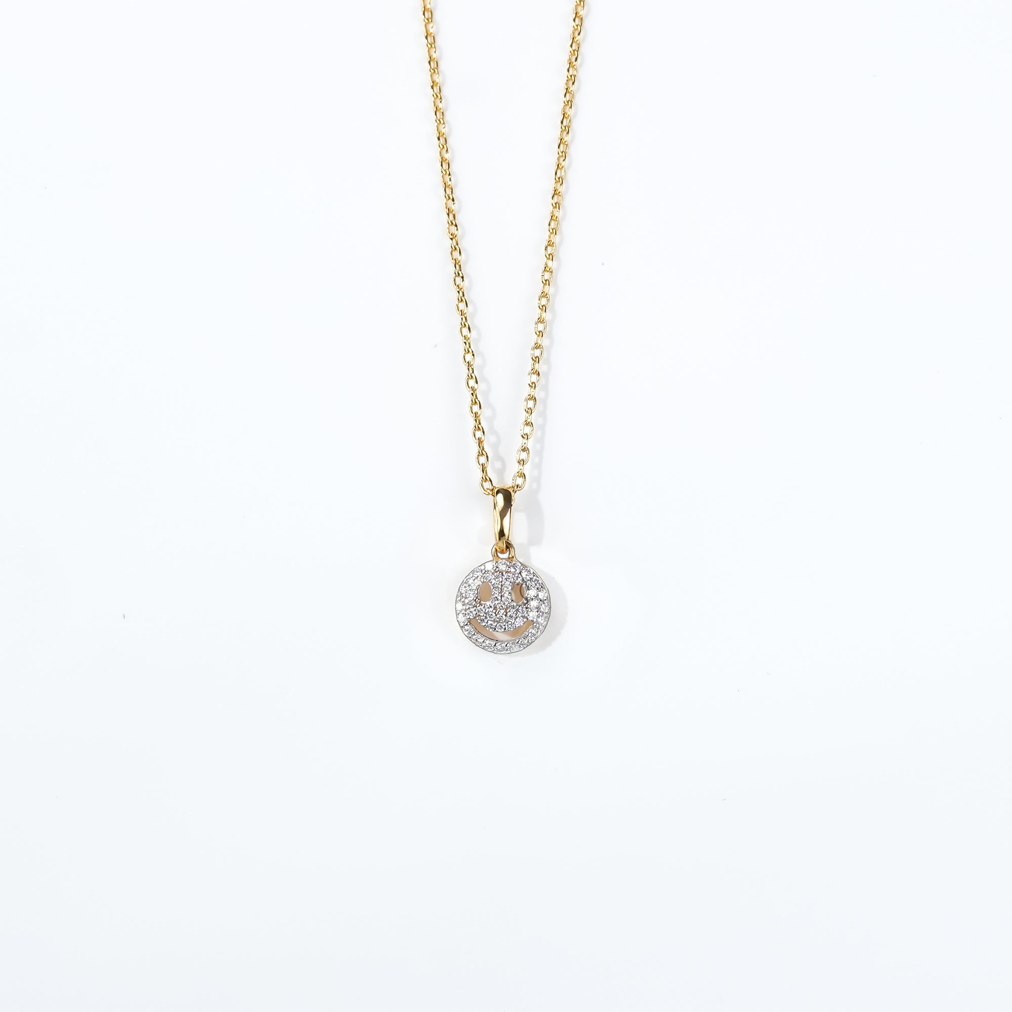 Pavé Smile Diamond Pendant