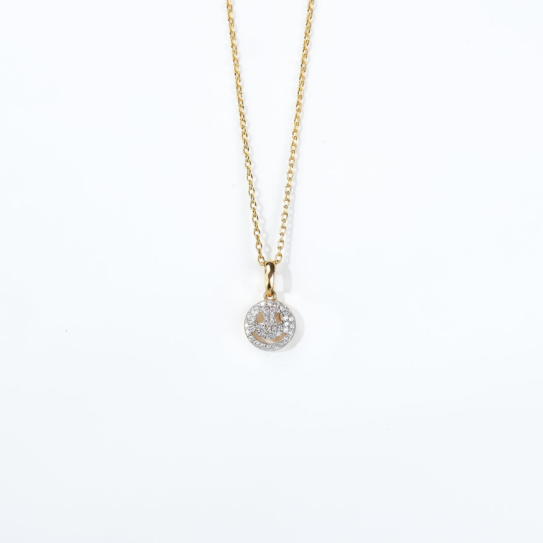 Pavé Smile Diamond Pendant