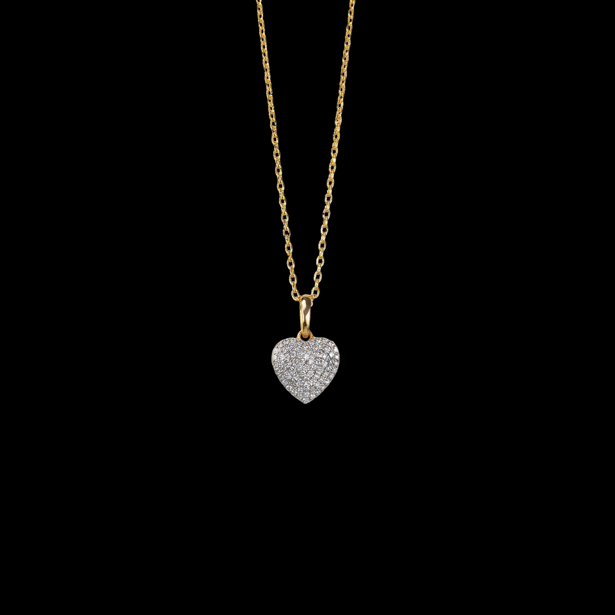 Pavé Heart Diamond Pendant