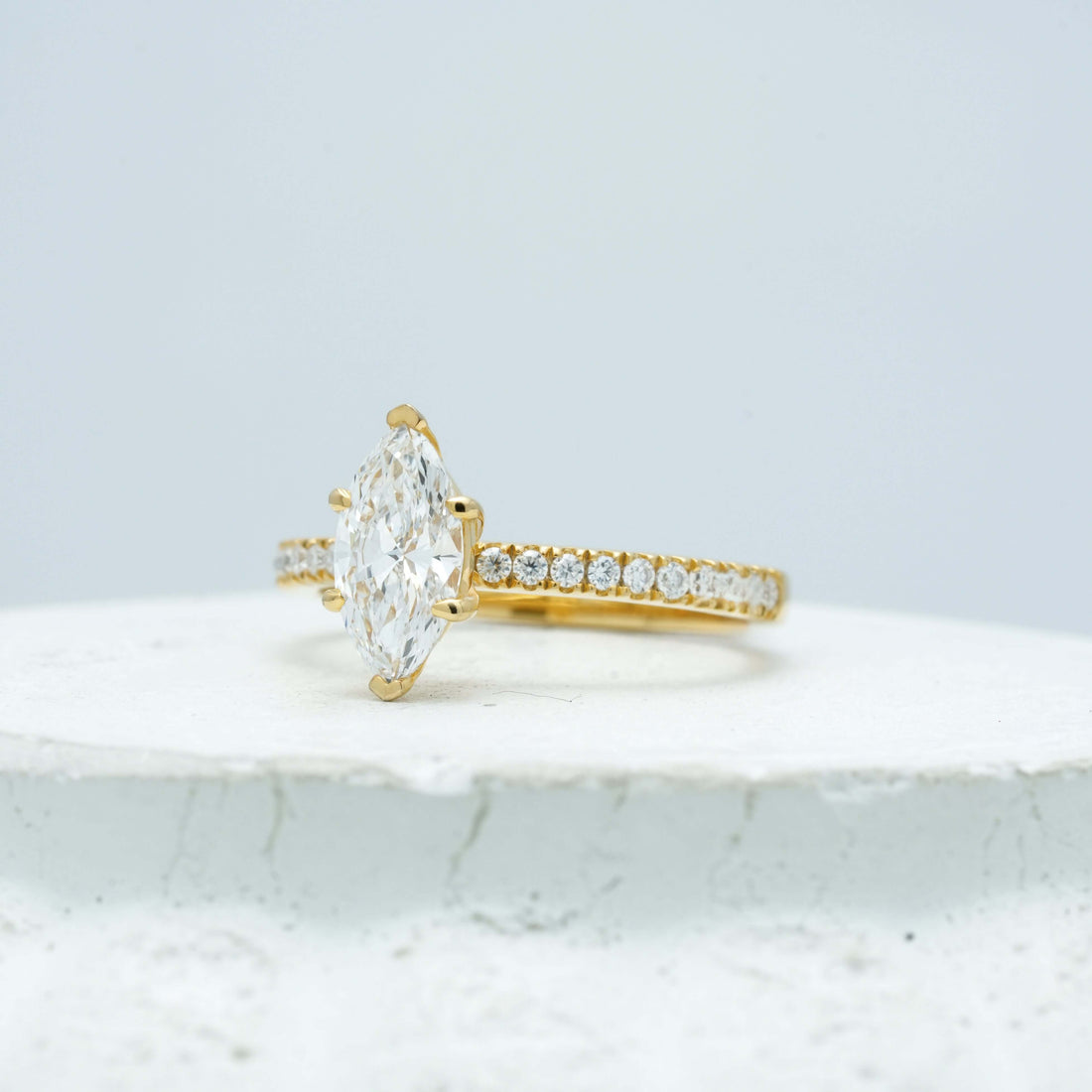 Isolde Marquise Pave Lab-Grown Diamond Ring