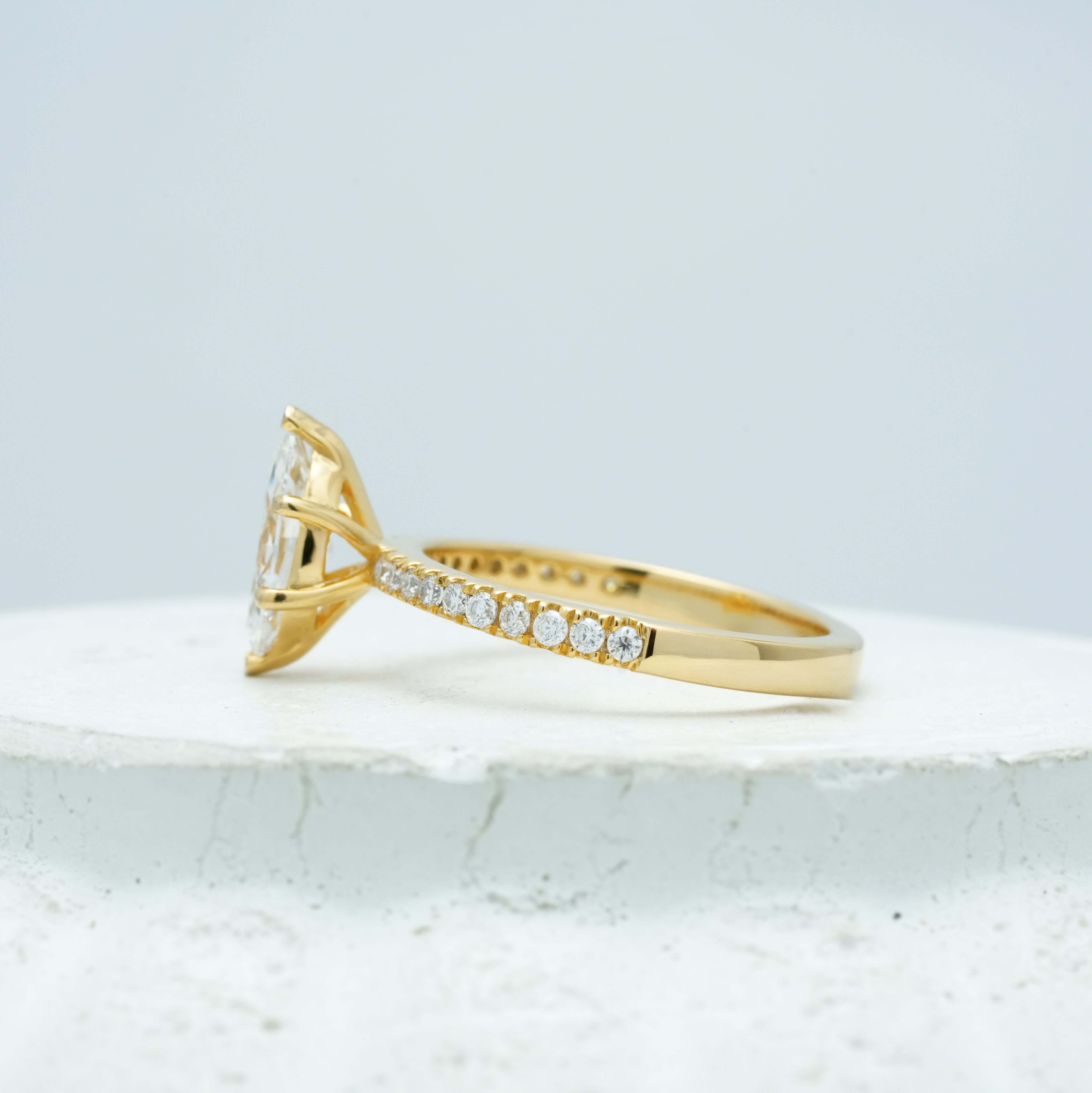 Isolde Marquise Pave Lab-Grown Diamond Ring