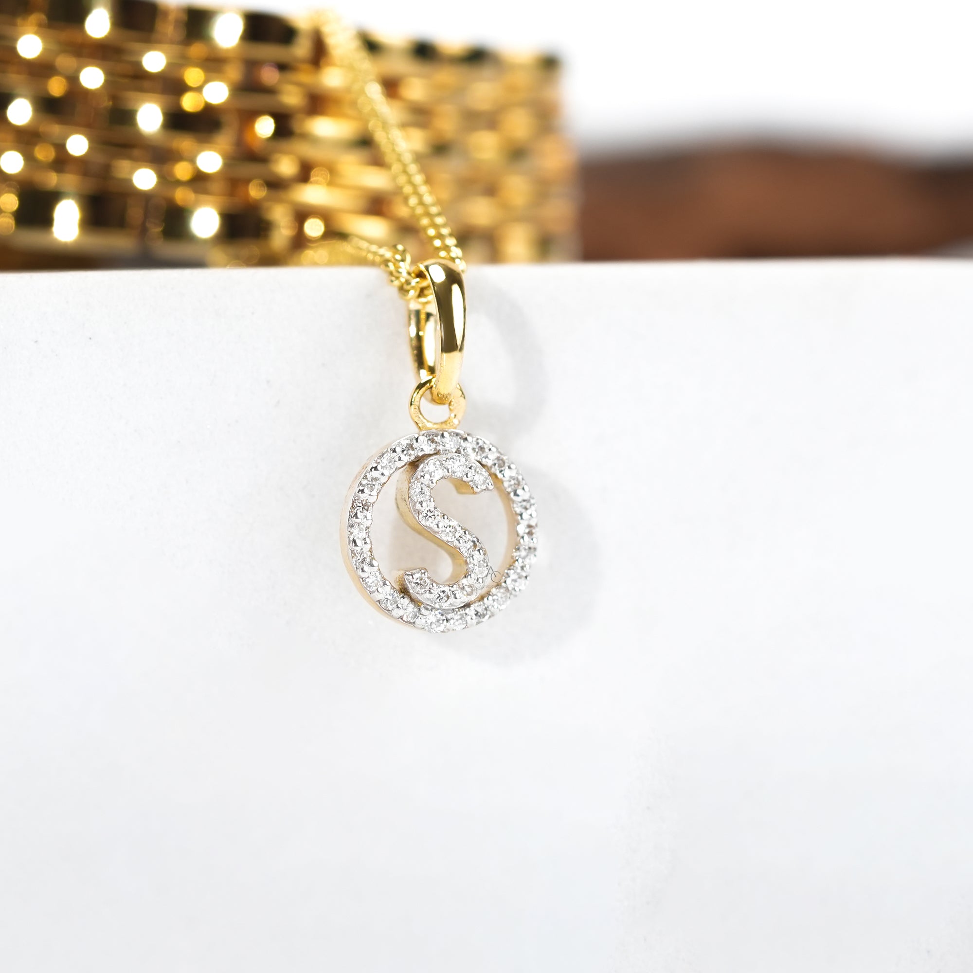 Custom Letter Diamond Watch Charm