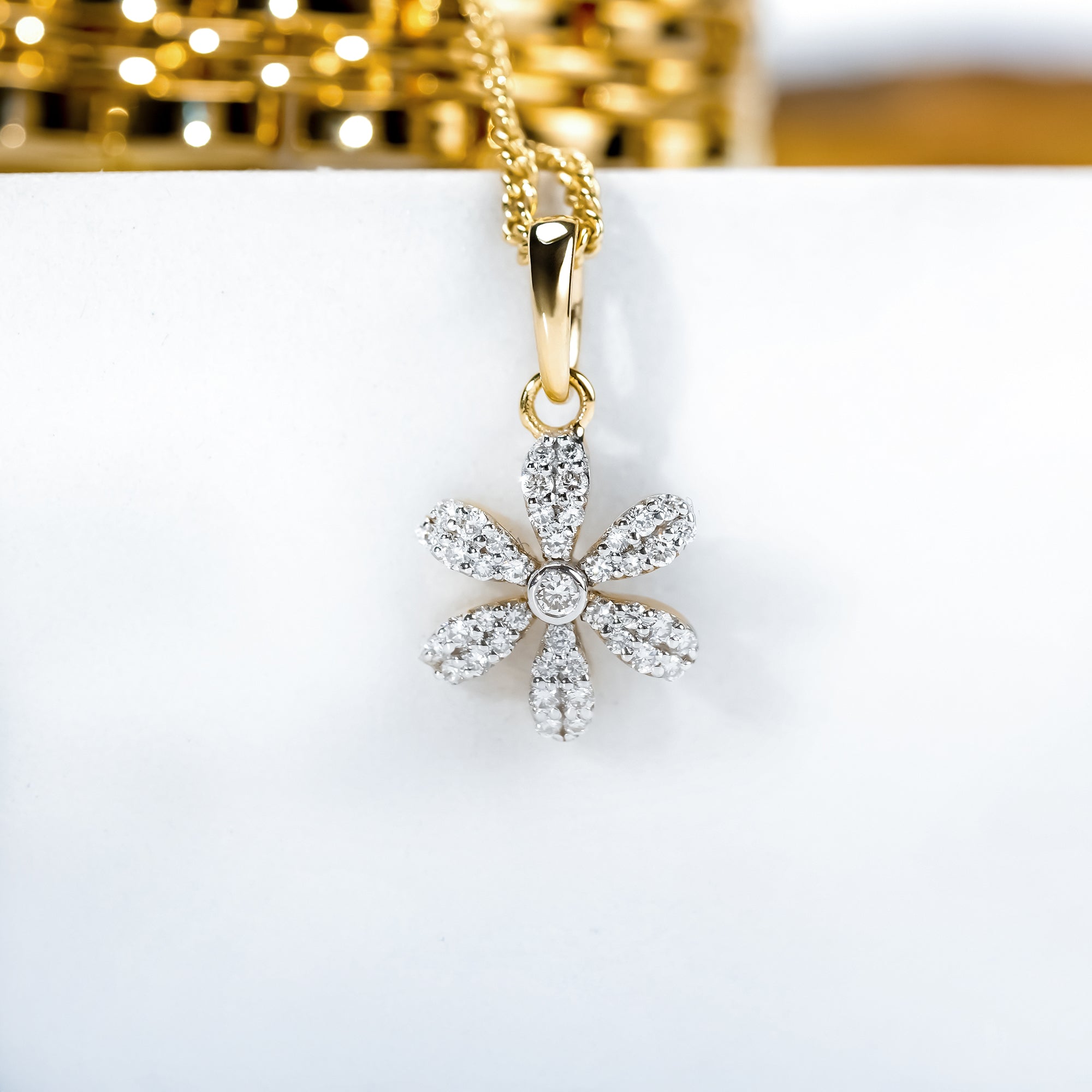Flower Diamond Watch Charm