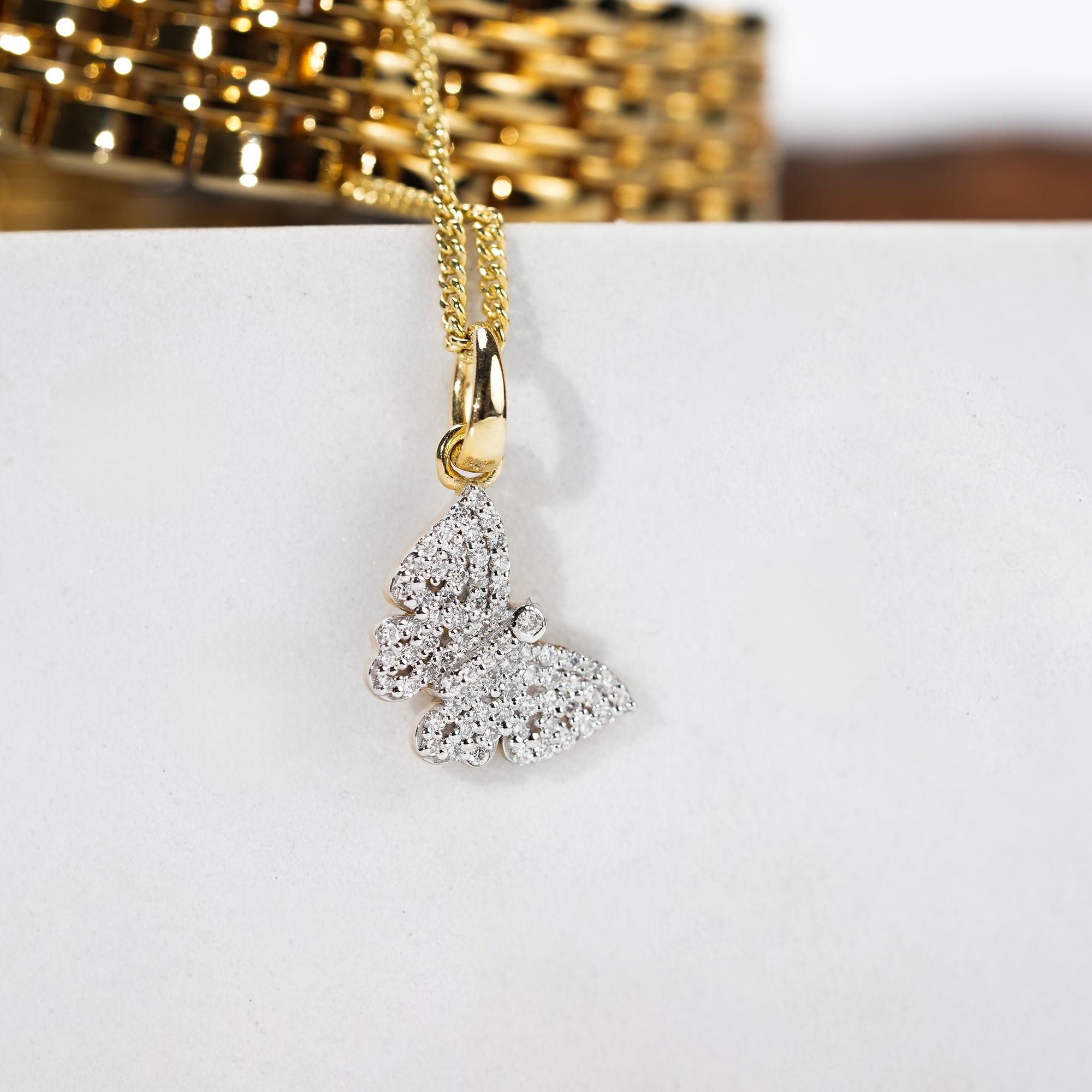 Butterfly Diamond Watch Charm