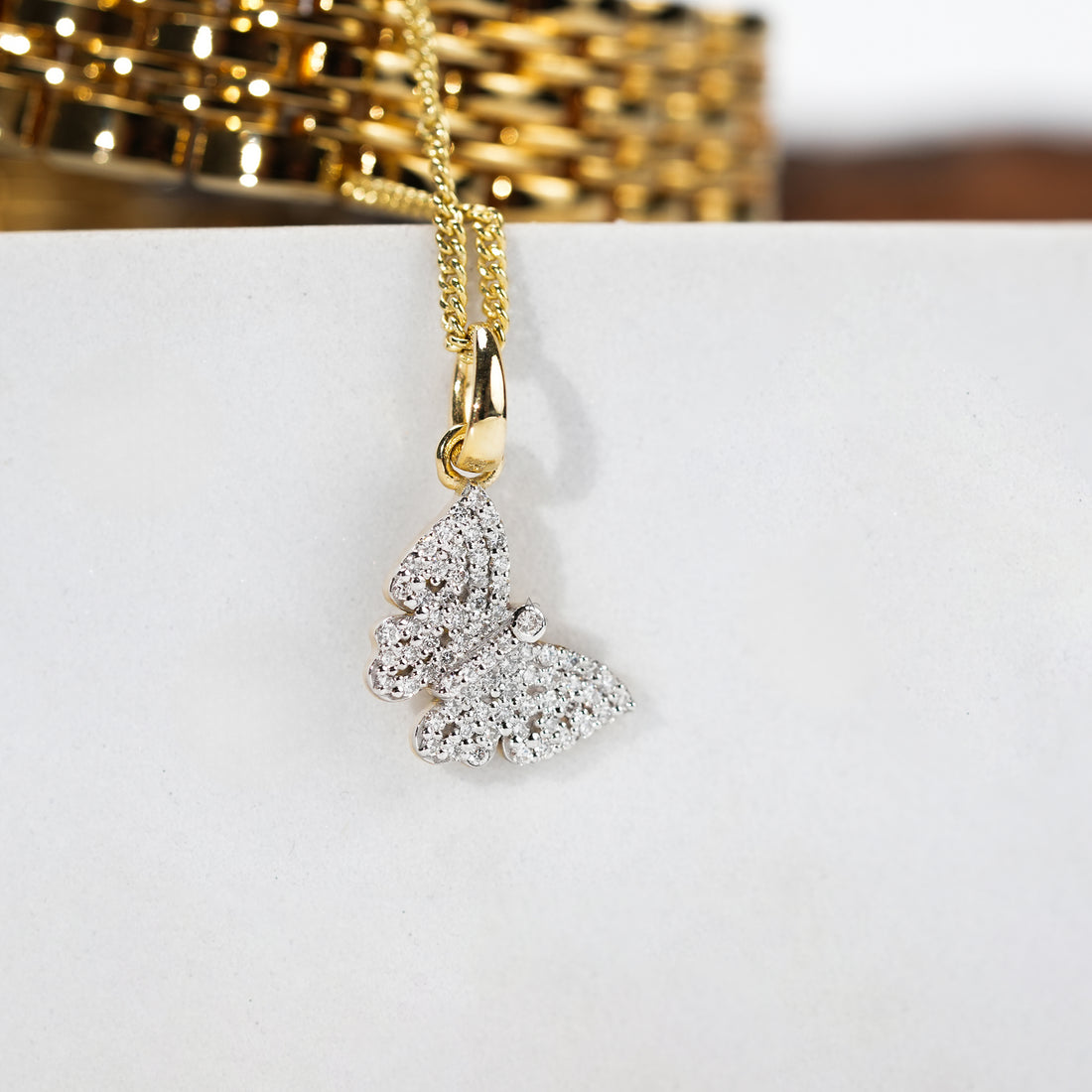 Butterfly Diamond Watch Charm