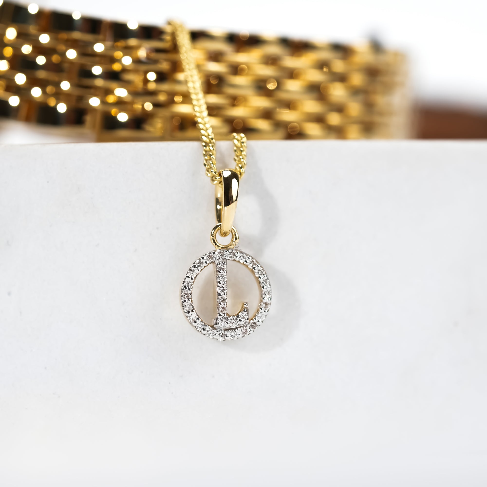 Custom Letter Diamond Watch Charm