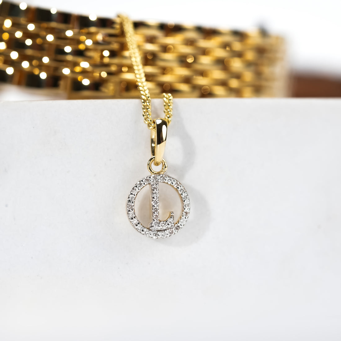 Custom Letter Diamond Watch Charm