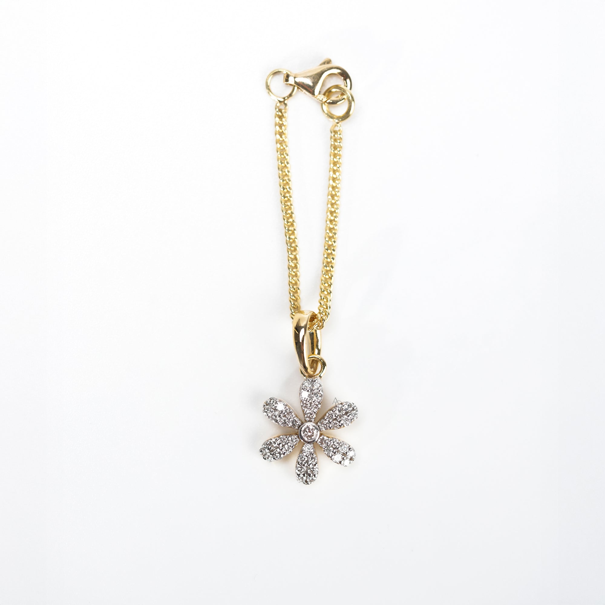 Flower Diamond Watch Charm