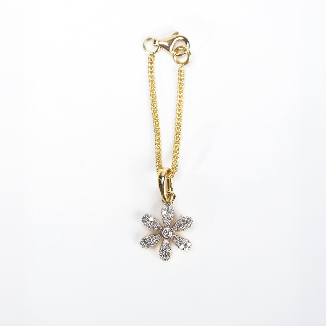 Flower Diamond Watch Charm