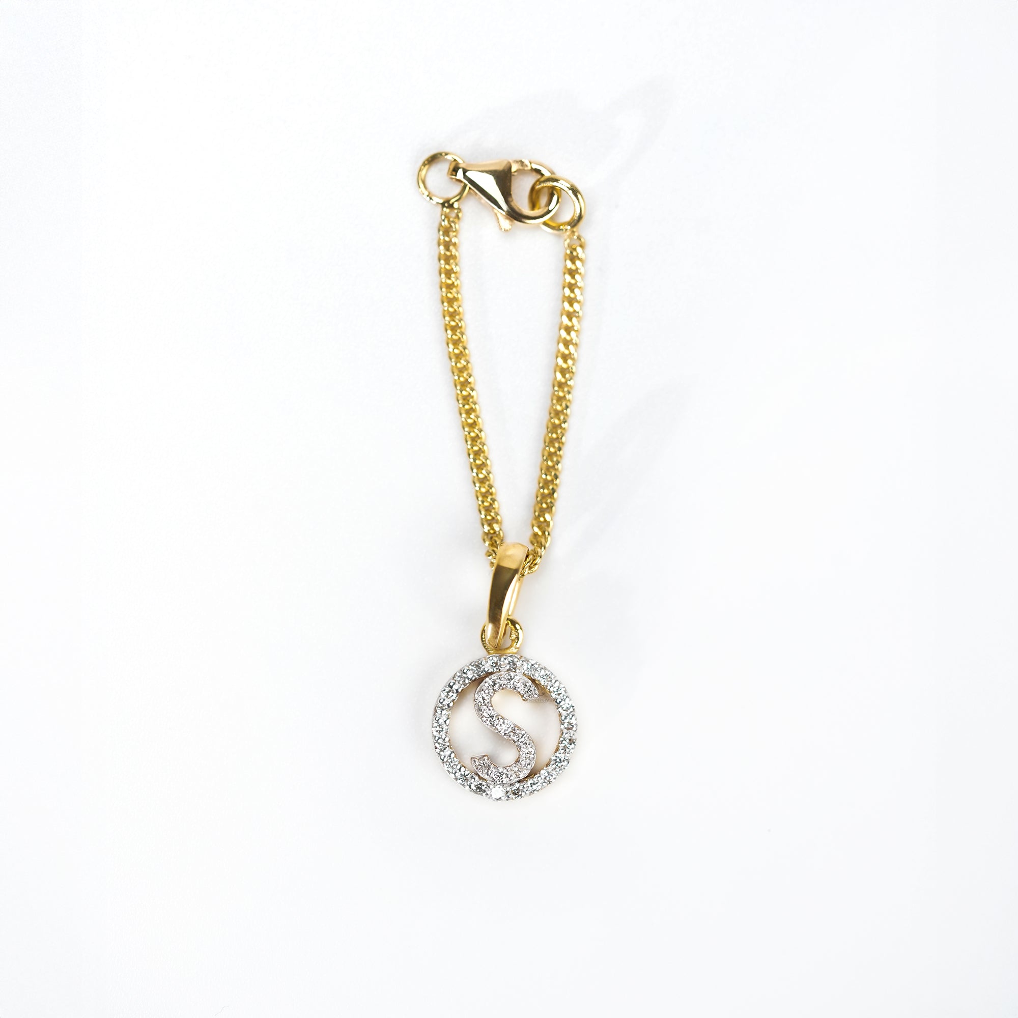 Custom Letter Diamond Watch Charm