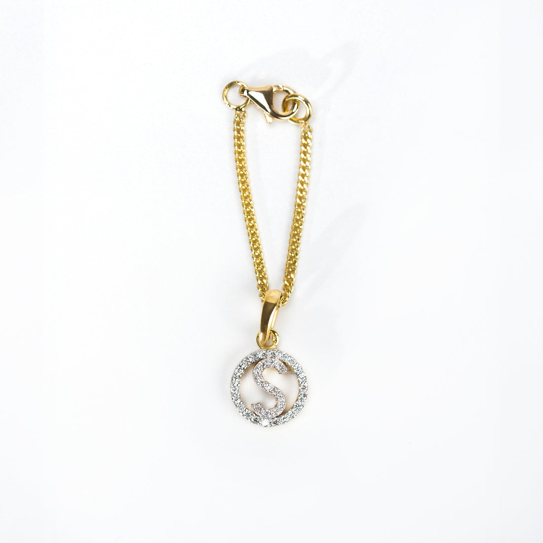 Custom Letter Diamond Watch Charm