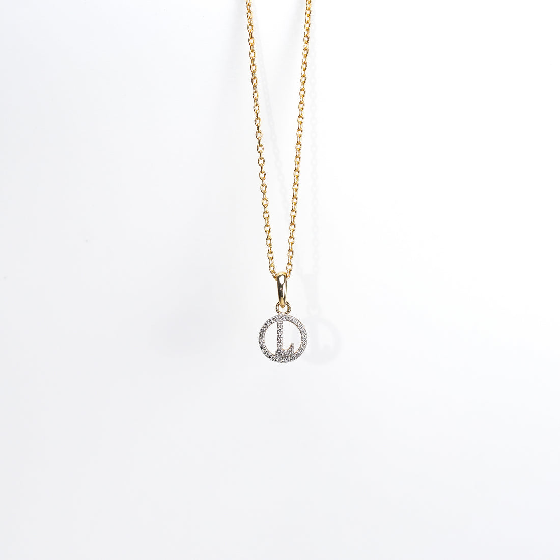 Custom Letter Diamond Pendant