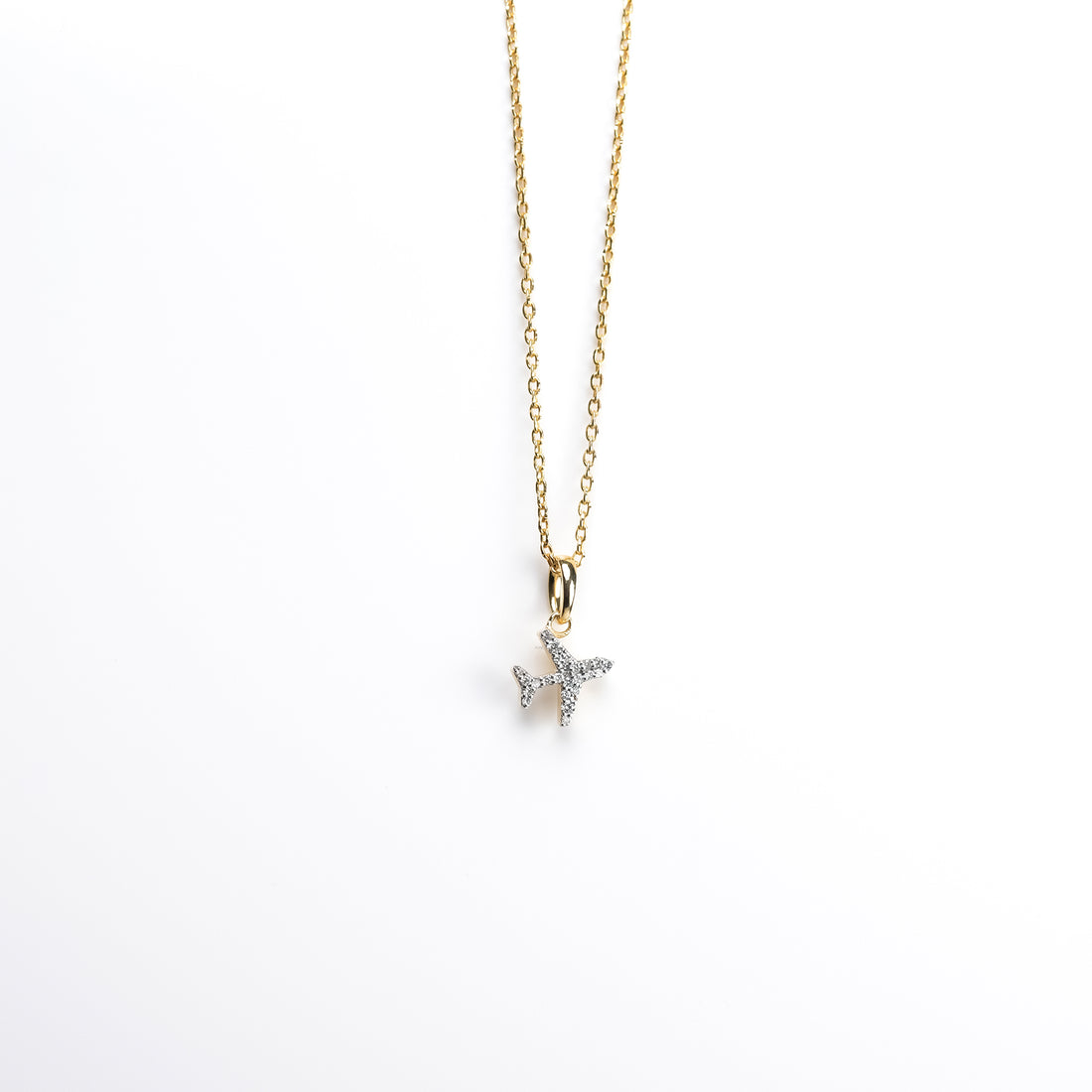 Pavé Airplane Diamond Pendant
