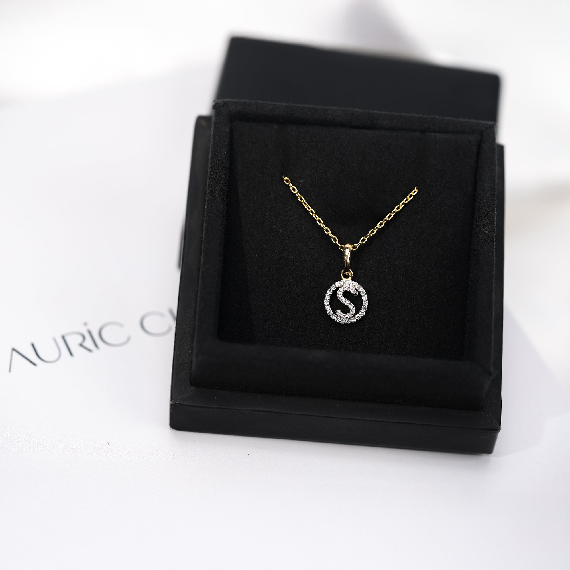 Custom Letter Diamond Pendant