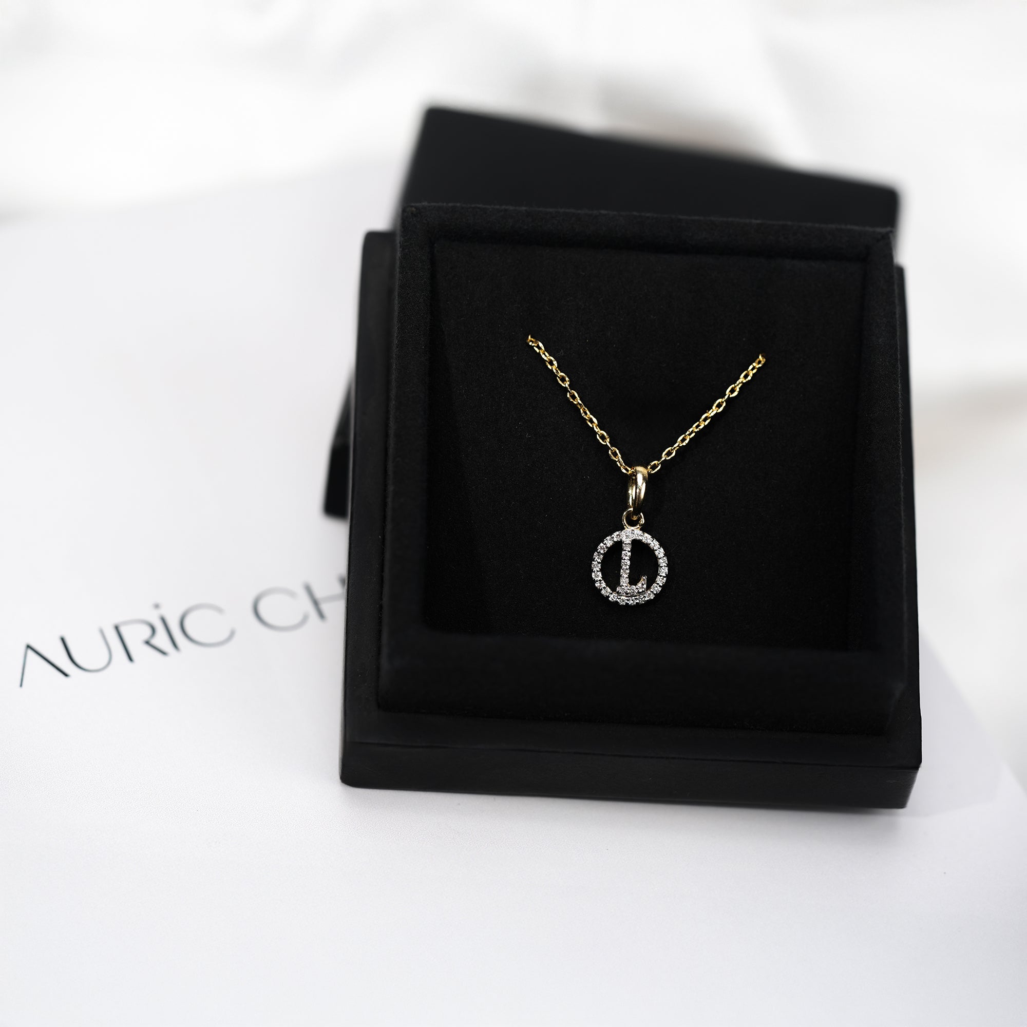 Custom Letter Diamond Pendant