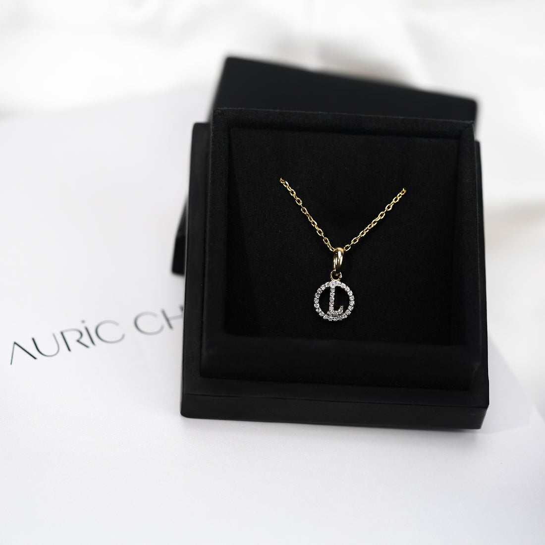 Custom Letter Diamond Pendant