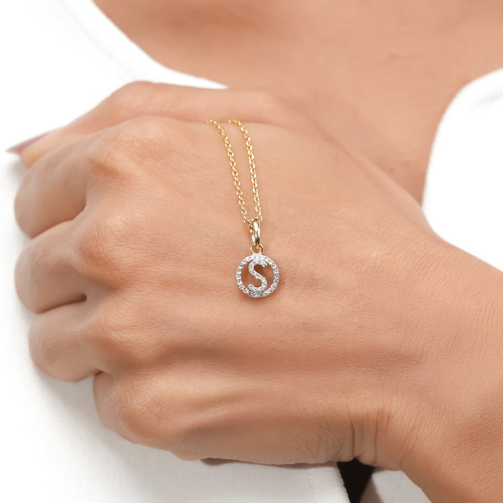 Custom Letter Diamond Pendant