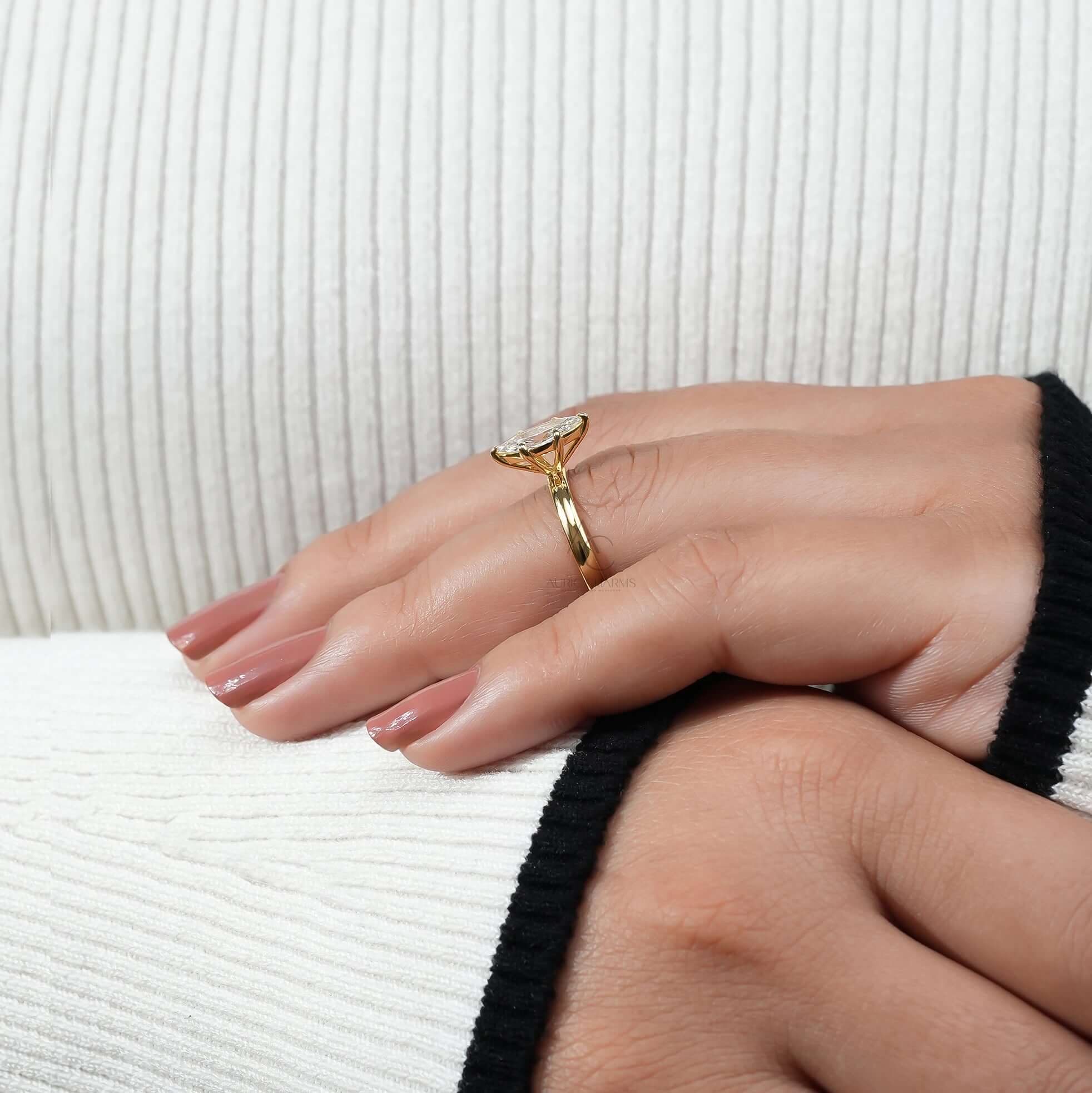 Astraea Marquise Solitaire Lab-Grown Diamond Ring