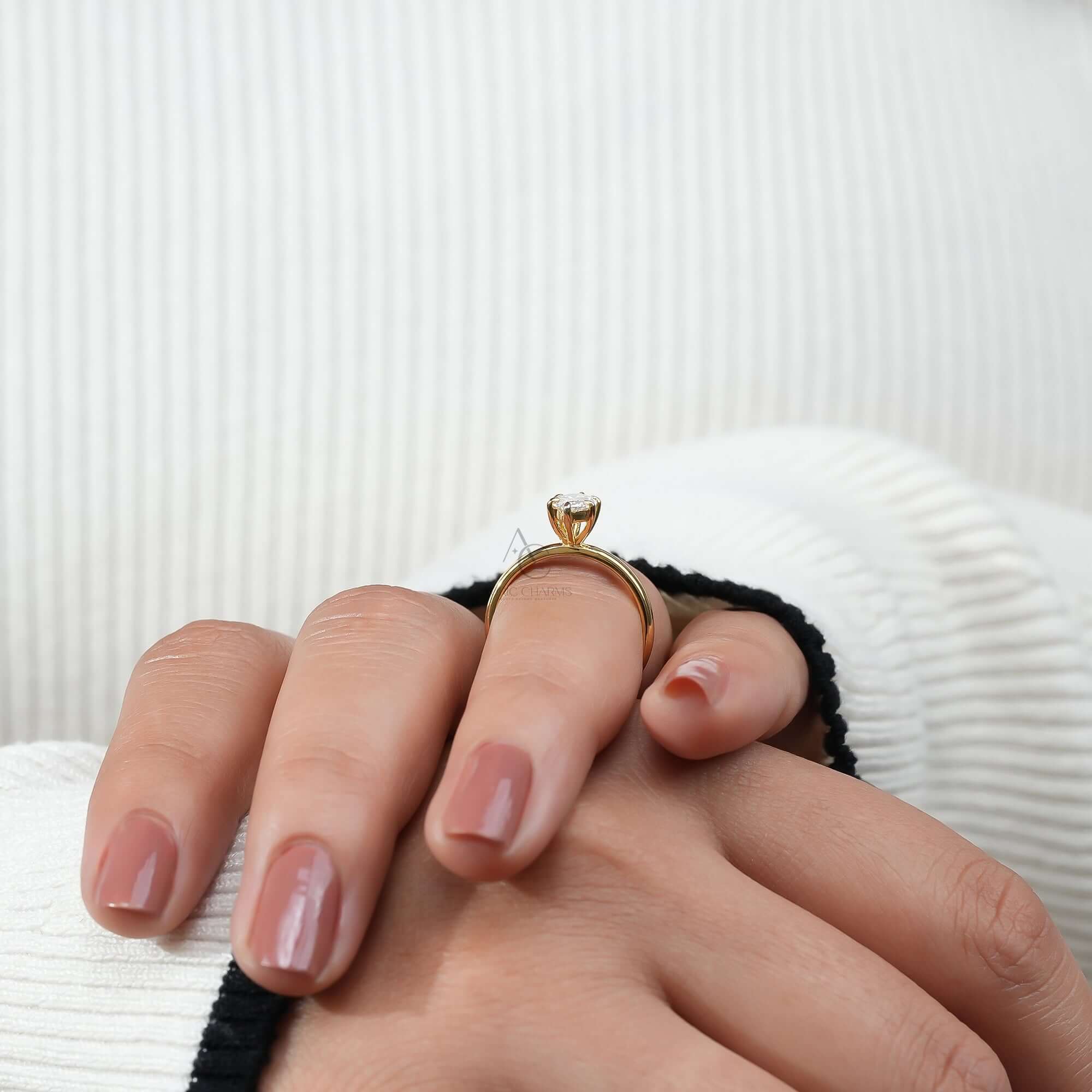 Astraea Marquise Solitaire Lab-Grown Diamond Ring