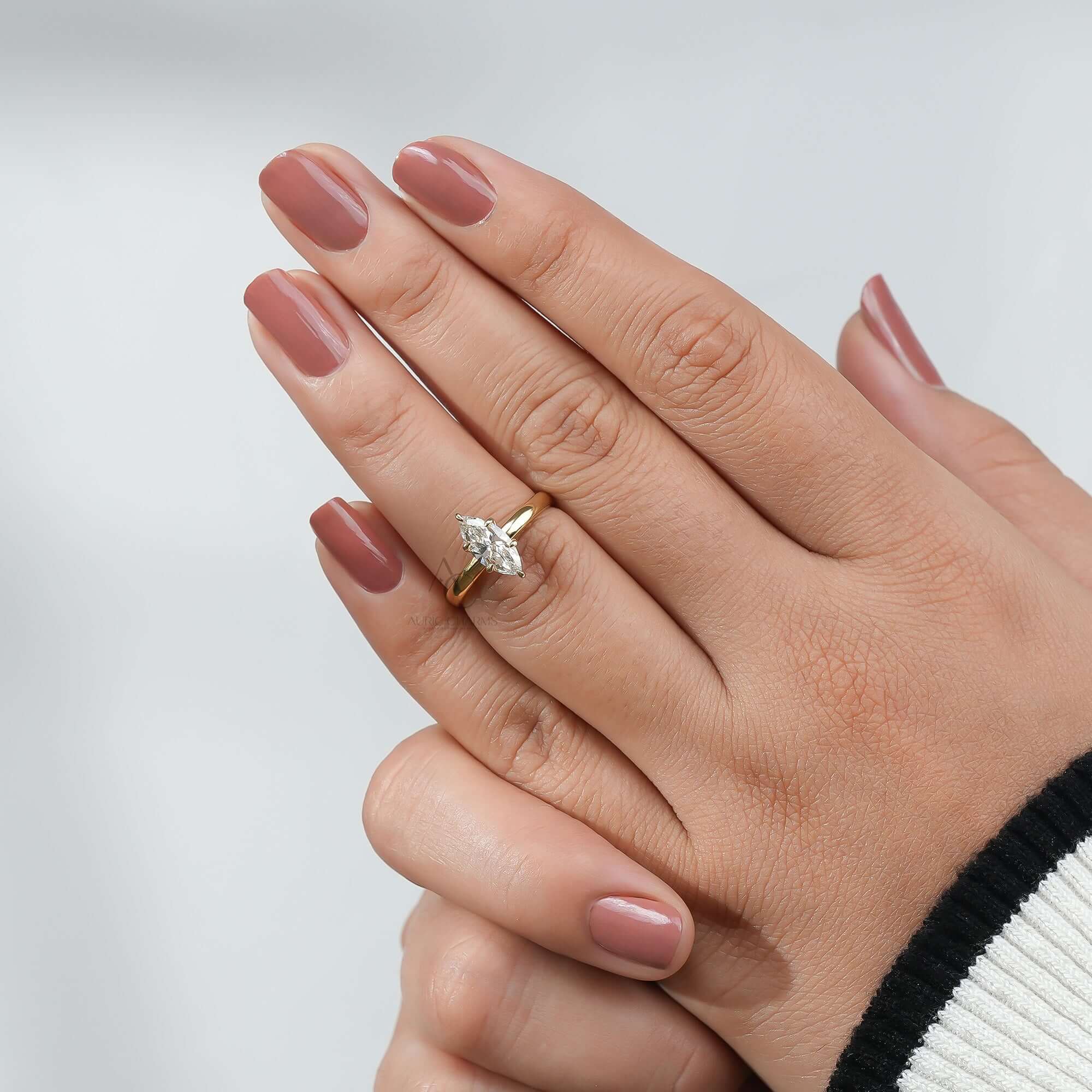 Astraea Marquise Solitaire Lab-Grown Diamond Ring