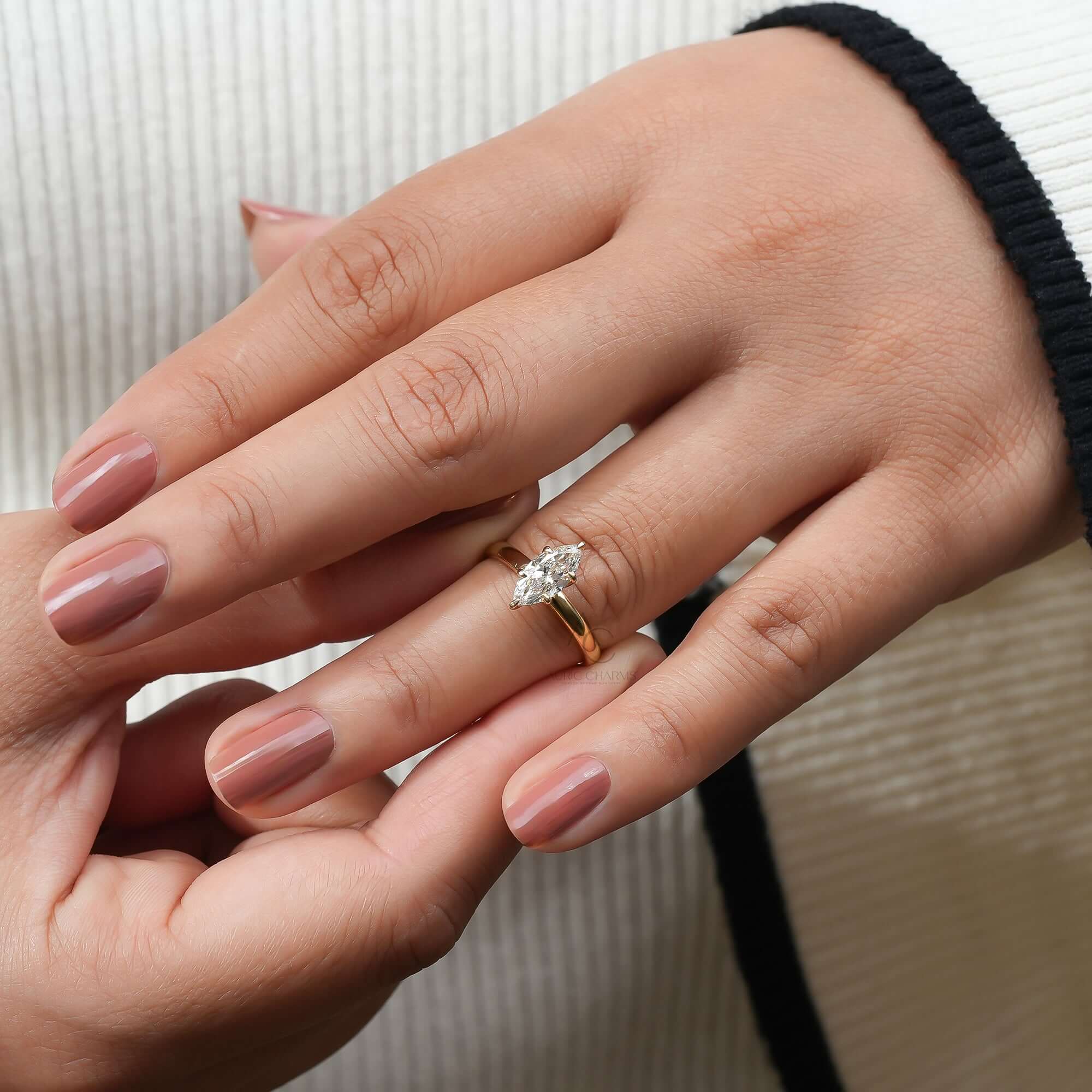 Astraea Marquise Solitaire Lab-Grown Diamond Ring