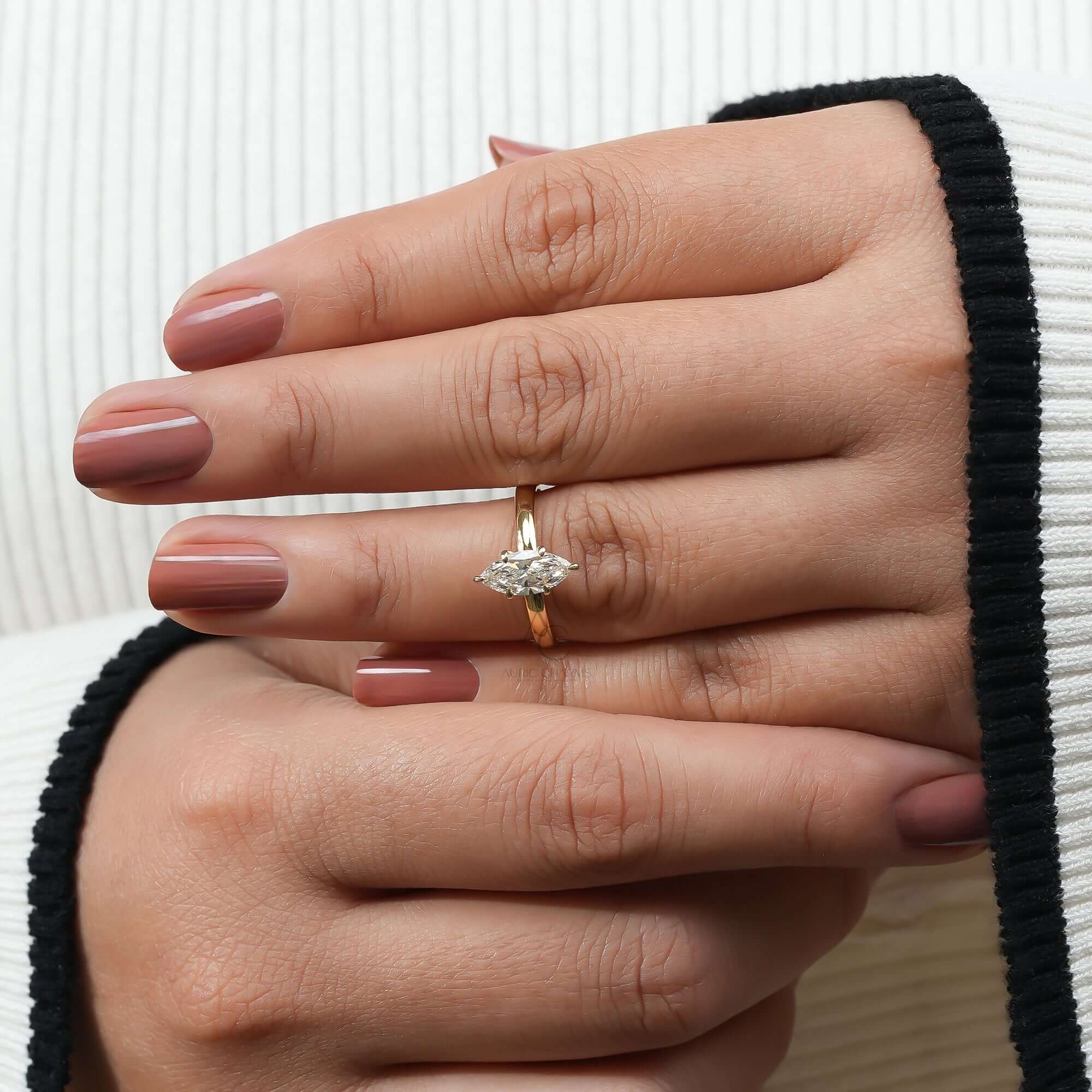 Astraea Marquise Solitaire Lab-Grown Diamond Ring