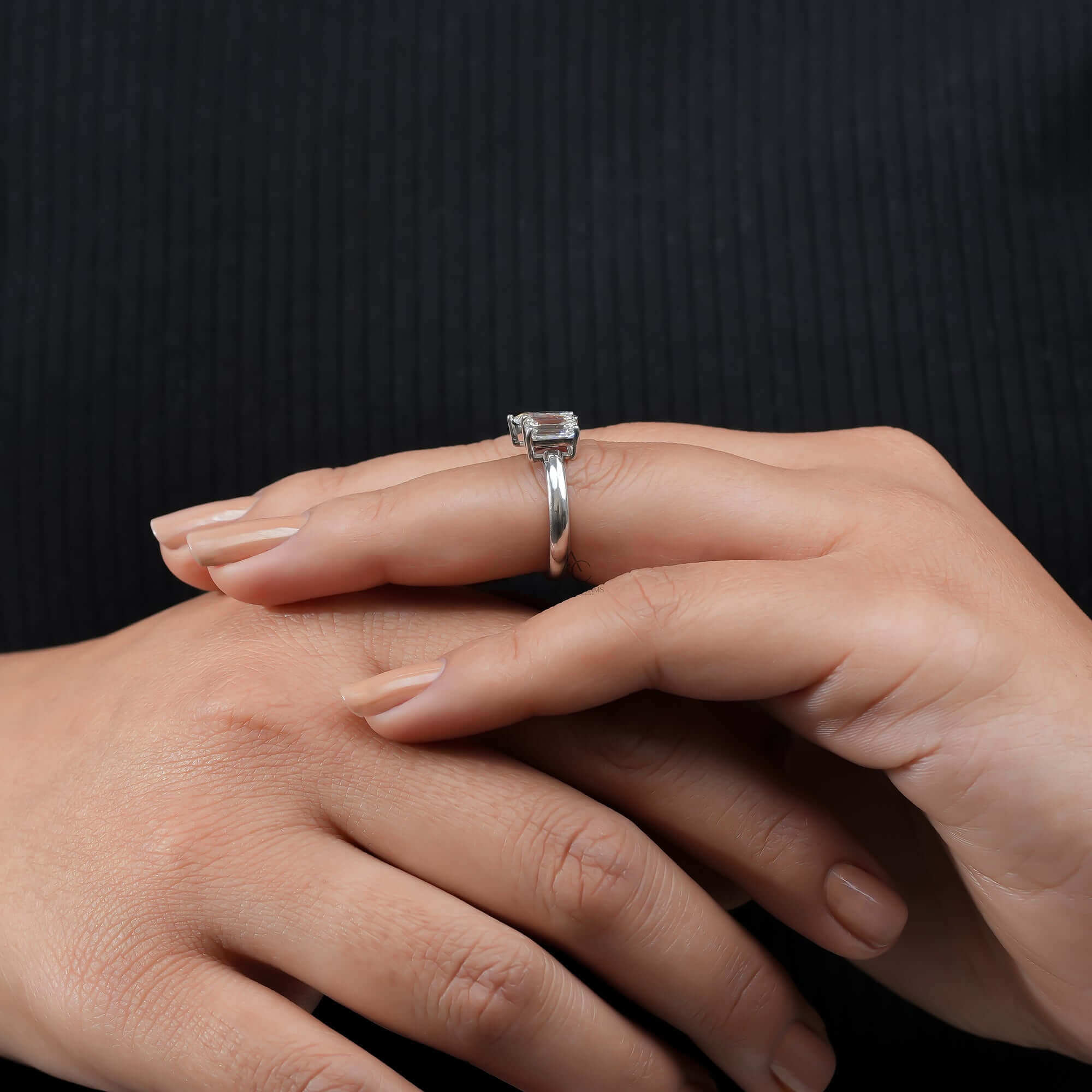 Toi et Moi Emerald & Pear Lab-Grown Diamond Ring